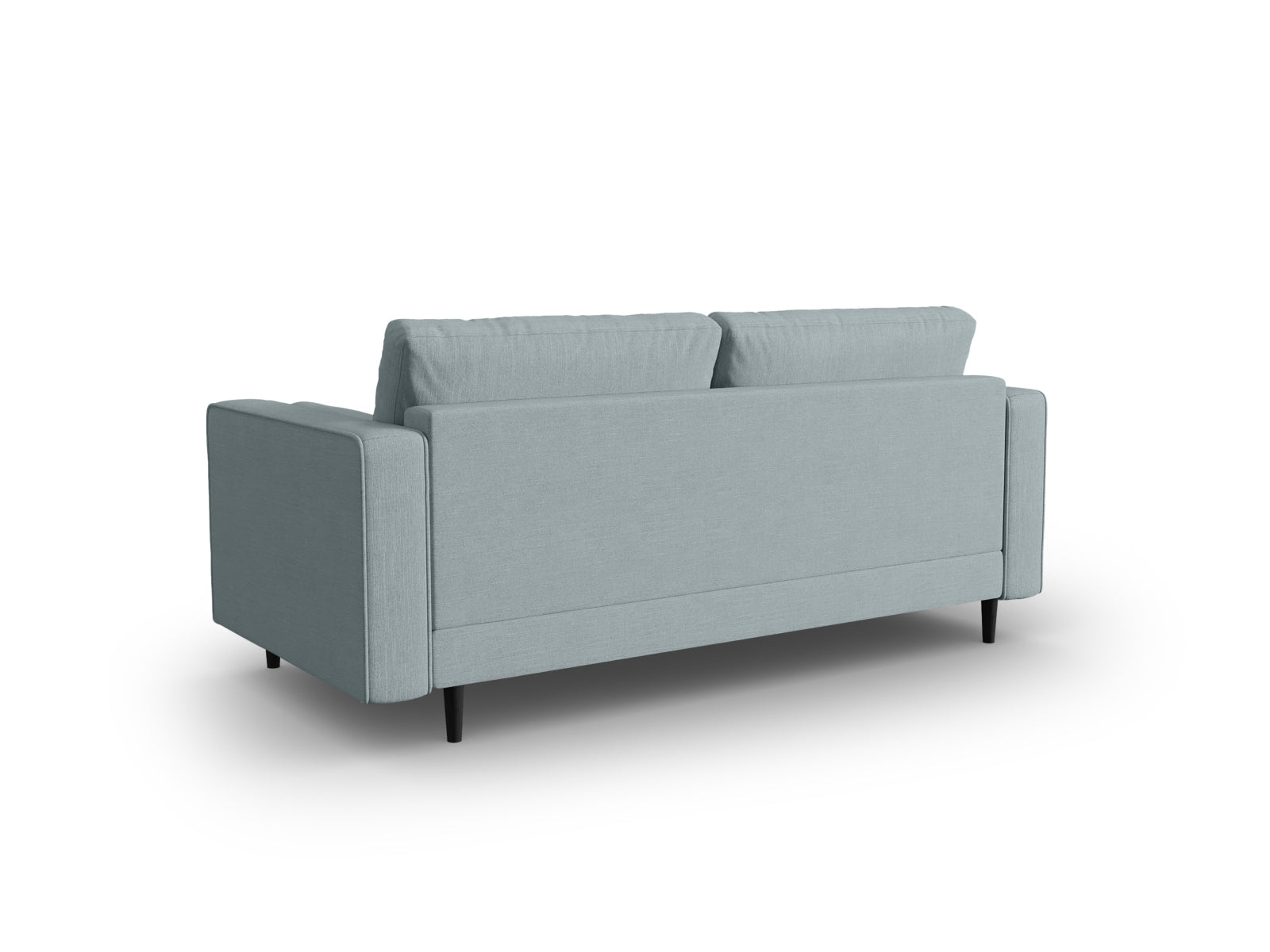 Modernes 2-Sitzer Sofa Aspen in ansprechendem Blue-Melva, perfekt für stilvolle Wohnzimmer und gemütliche Entspannung.