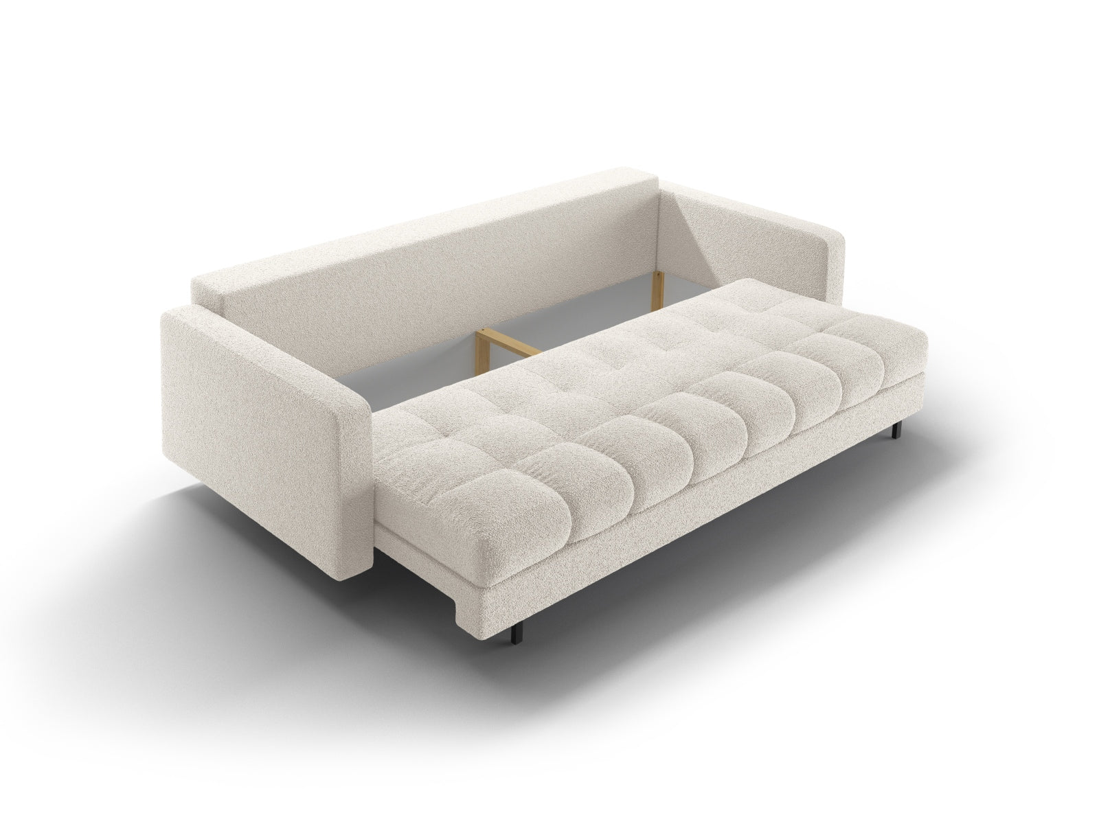 3-Sitzer Sofa Bali mit Schlaffunktion und Stauraum in White-Baloo präsentiert im Onlineshop von KAQTU Design AG. Bettsofa ist von Cosmopolitan Design