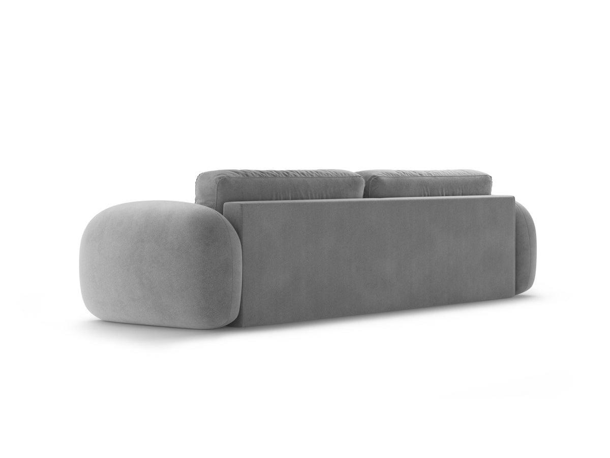 Tonale Velour Sofa mit Schlaffunktion und Stauraum 3 Sitzer in Dark Grey-Magic Velvet präsentiert im Onlineshop von KAQTU Design AG. Bettsofa ist von Cosmopolitan Design