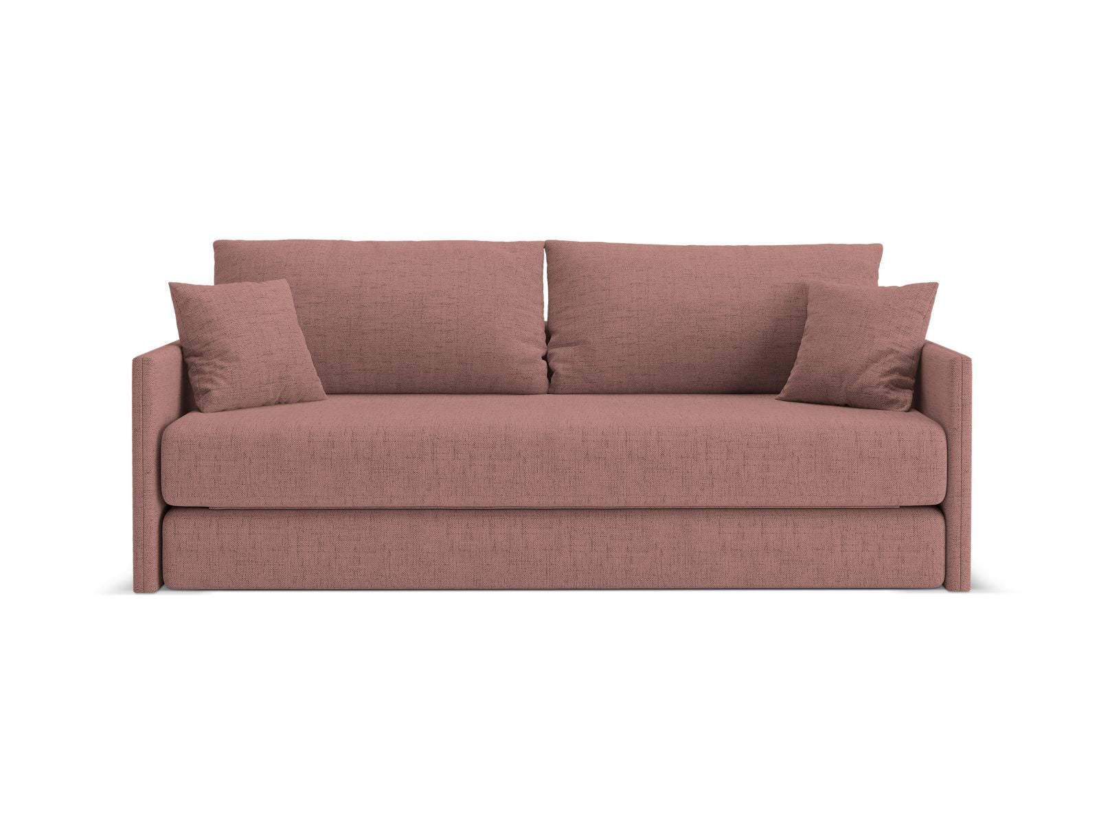 3-Sitzer Sofa mit Schlaffunktion Shannon in Dark Pink-Moly präsentiert im Onlineshop von KAQTU Design AG. Bettsofa ist von Cosmopolitan Design