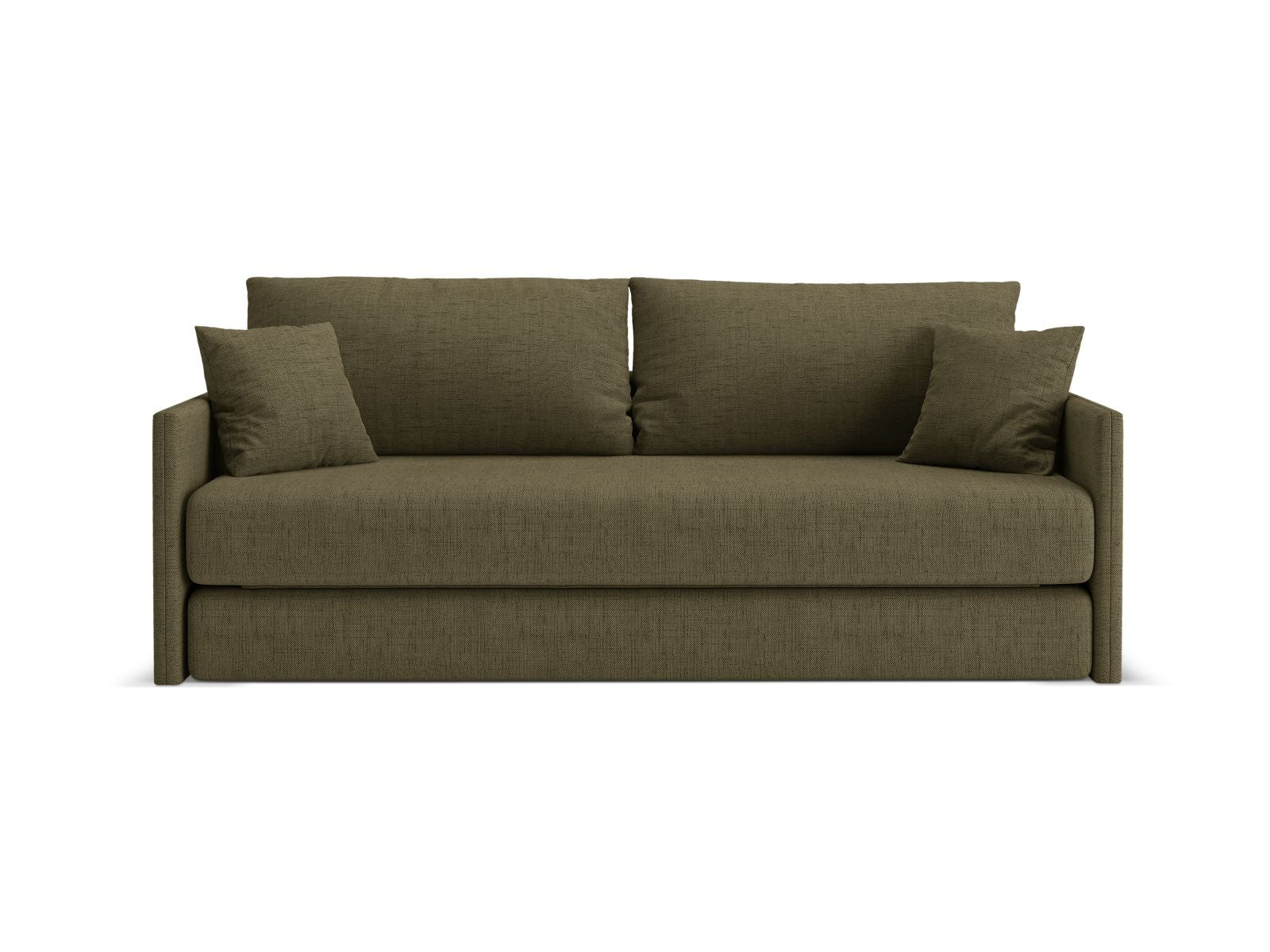 3-Sitzer Sofa mit Schlaffunktion Shannon in Green-Moly präsentiert im Onlineshop von KAQTU Design AG. Bettsofa ist von Cosmopolitan Design