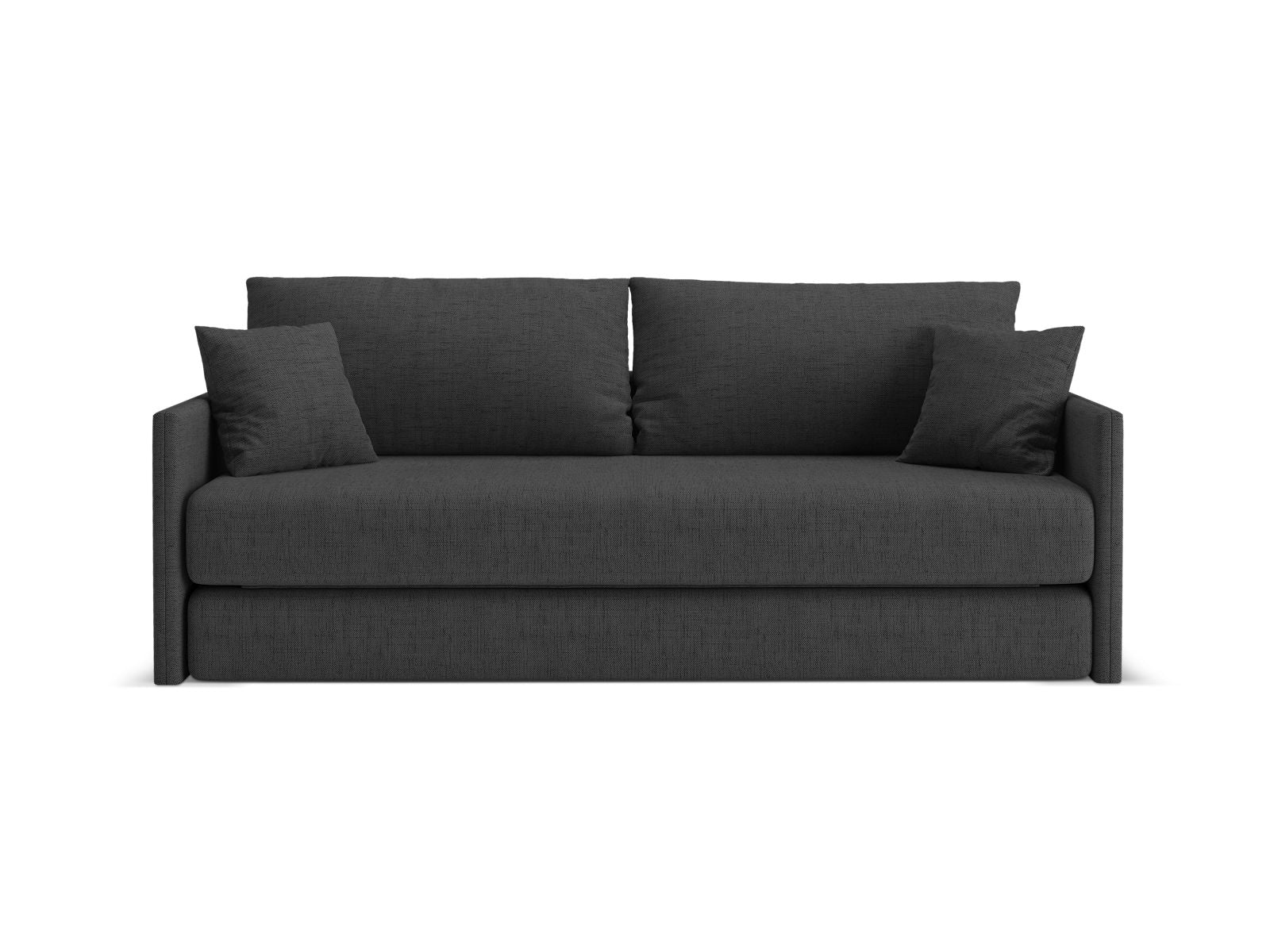 3-Sitzer Sofa mit Schlaffunktion Shannon in Anthracite-Moly präsentiert im Onlineshop von KAQTU Design AG. Bettsofa ist von Cosmopolitan Design