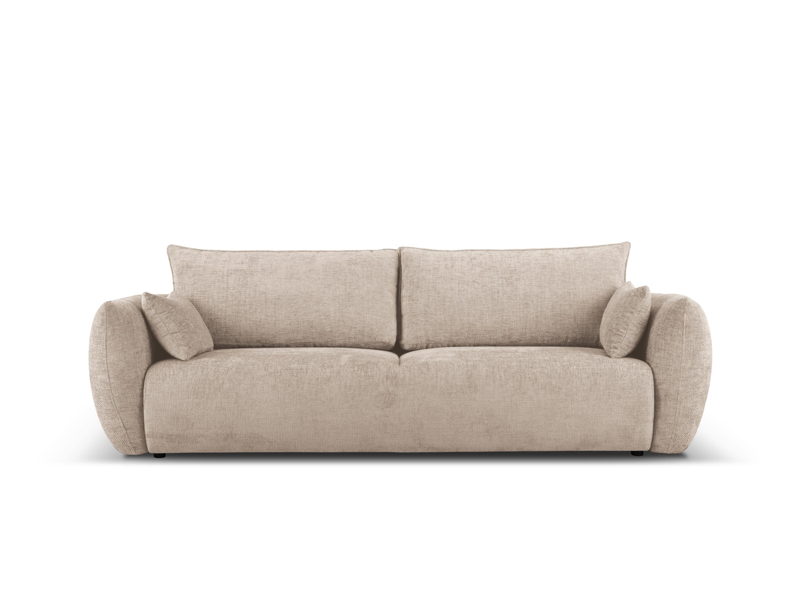 3-Sitzer Sofa Matera mit Schlaffunktion und Stauraum in Beige-Haga präsentiert im Onlineshop von KAQTU Design AG. Bettsofa ist von Cosmopolitan Design