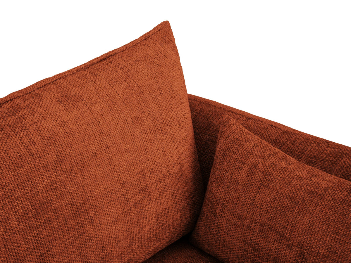 Bettsofa Matera von Cosmopolitan Design, 3-Sitzer mit Stoffbezug und schwarzen Kunststoffbeinen
