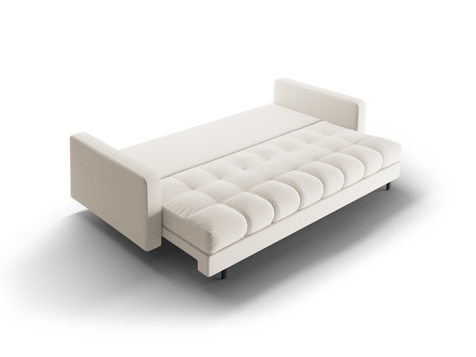 3-Sitzer Sofa Bali mit Schlaffunktion und Stauraum in Light Beige-Neve präsentiert im Onlineshop von KAQTU Design AG. Bettsofa ist von Cosmopolitan Design