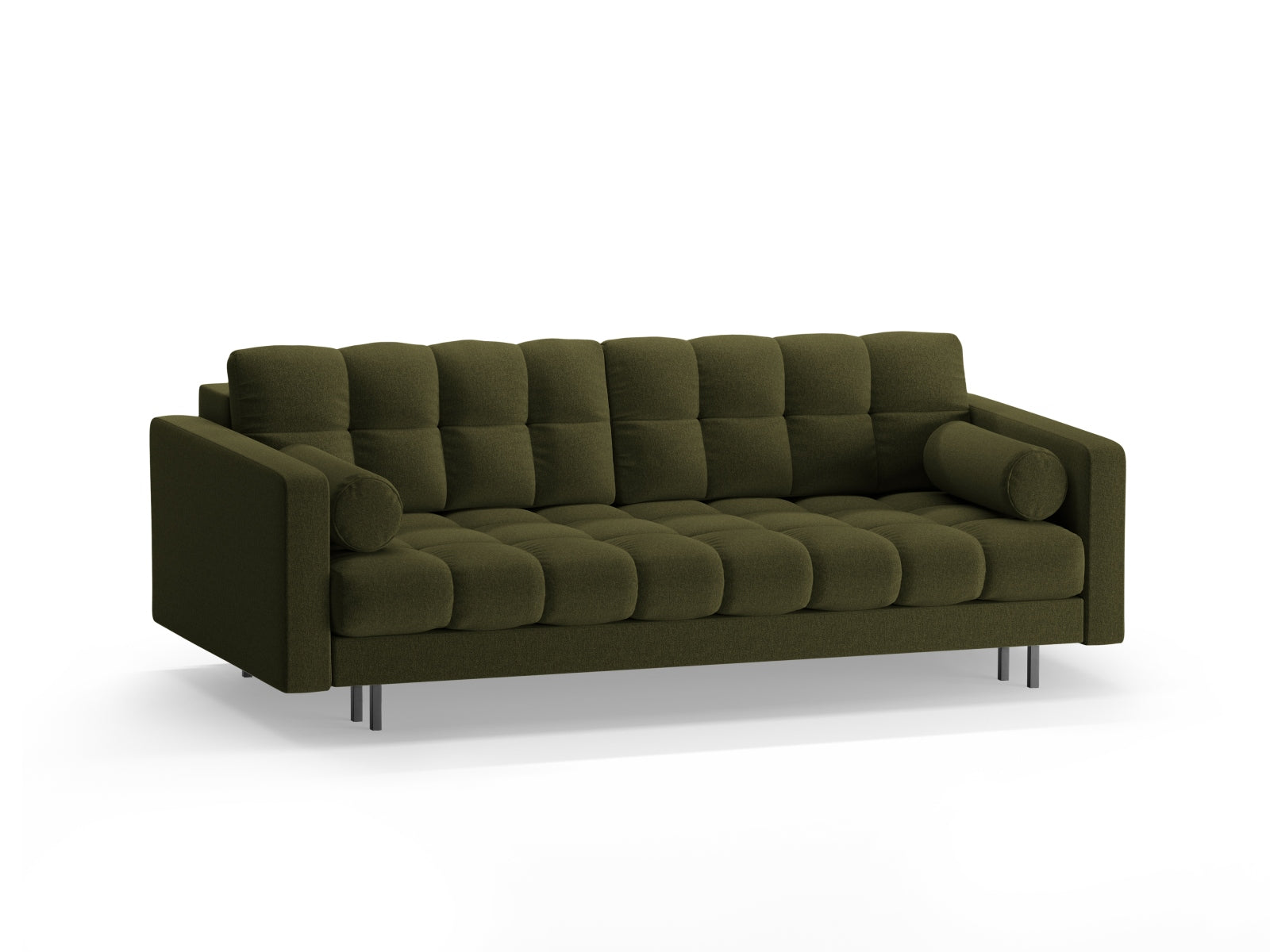 3-Sitzer Sofa Bali mit Schlaffunktion und Stauraum in Green-Neve präsentiert im Onlineshop von KAQTU Design AG. Bettsofa ist von Cosmopolitan Design