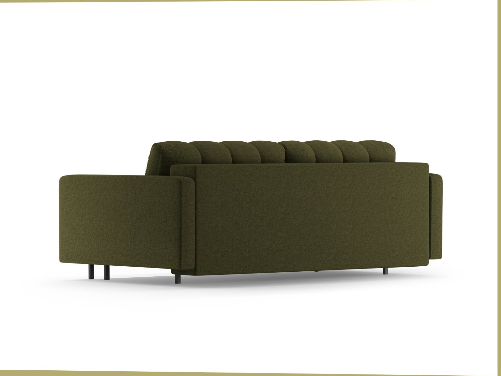 3-Sitzer Sofa Bali mit Schlaffunktion und Stauraum in Green-Neve präsentiert im Onlineshop von KAQTU Design AG. Bettsofa ist von Cosmopolitan Design