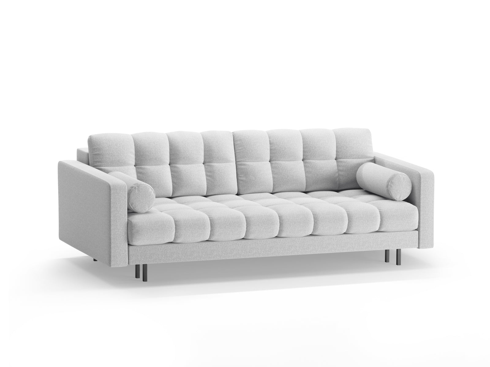 3-Sitzer Sofa Bali mit Schlaffunktion und Stauraum in Light Grey-Neve präsentiert im Onlineshop von KAQTU Design AG. Bettsofa ist von Cosmopolitan Design