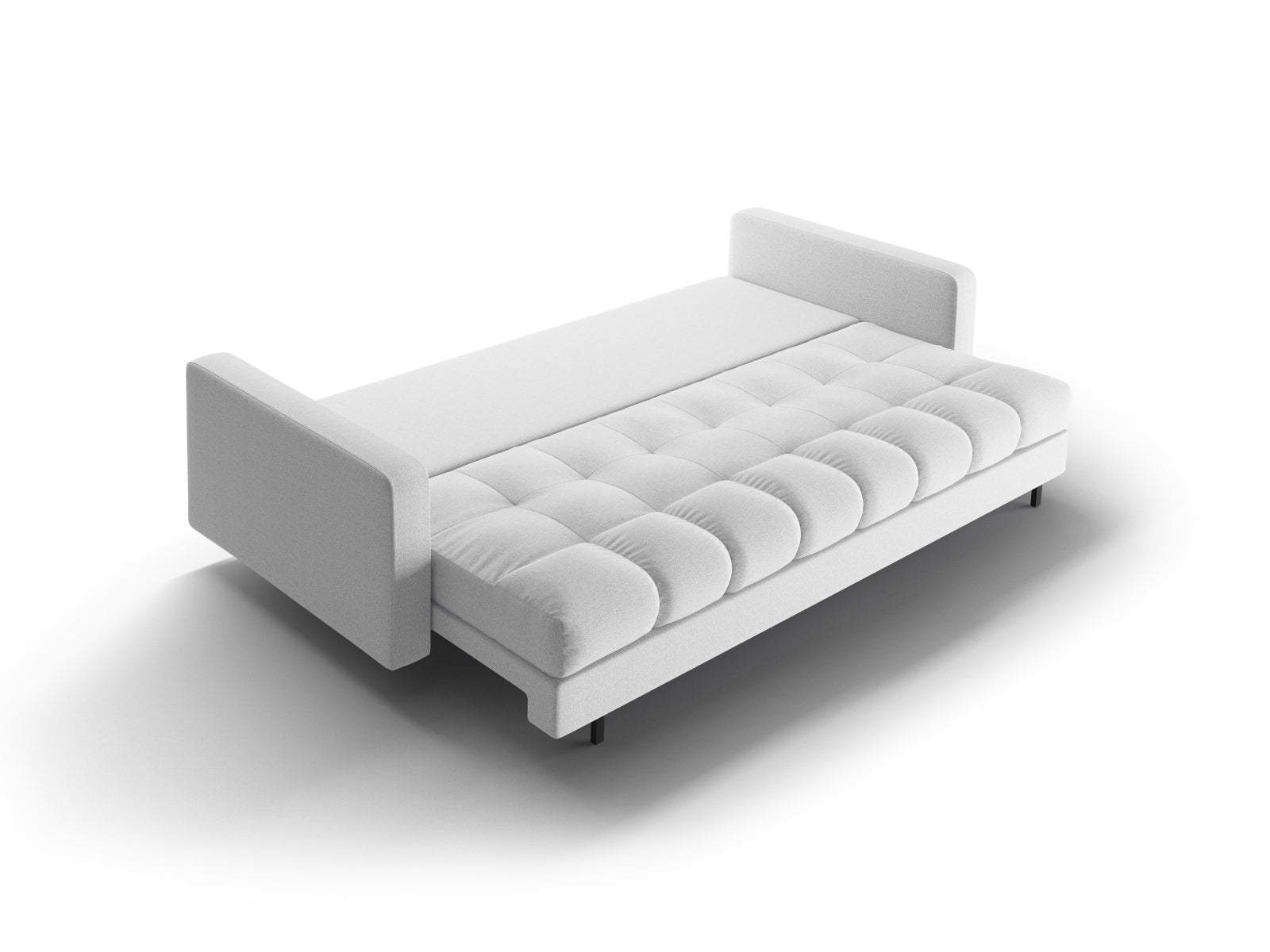 3-Sitzer Sofa Bali mit Schlaffunktion und Stauraum in Light Grey-Neve präsentiert im Onlineshop von KAQTU Design AG. Bettsofa ist von Cosmopolitan Design