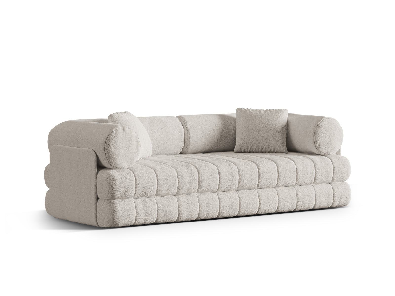 Erleben Sie das Kemi Sofa mit Schlaffunktion von Cosmopolitan Design – ein elegantes 3-Sitzer Sofa, das perfekten Komfort und praktische Vielseitigkeit bietet.
