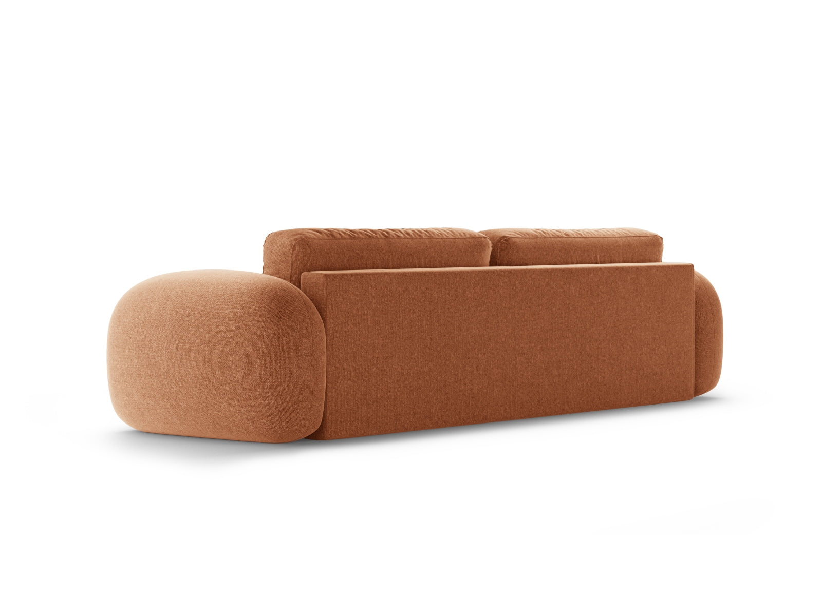Stylisches Bettsofa Tonale in Brick-Eden, ideal für Wohnräume, bietet Komfort, Schlaffunktion und cleveren Stauraum.