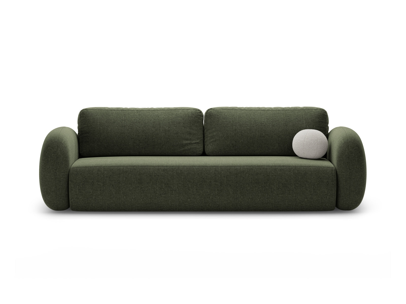 Tonale Sofa mit Schlaffunktion und Stauraum 3 Sitzer in Green präsentiert im Onlineshop von KAQTU Design AG. Bettsofa ist von Cosmopolitan Design