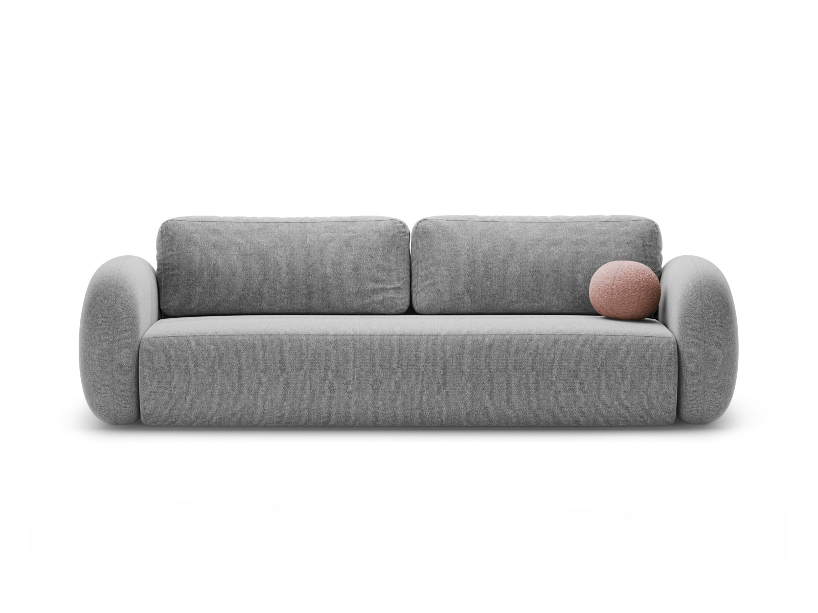 Tonale Sofa mit Schlaffunktion und Stauraum 3 Sitzer in Light Grey-Eden präsentiert im Onlineshop von KAQTU Design AG. Bettsofa ist von Cosmopolitan Design