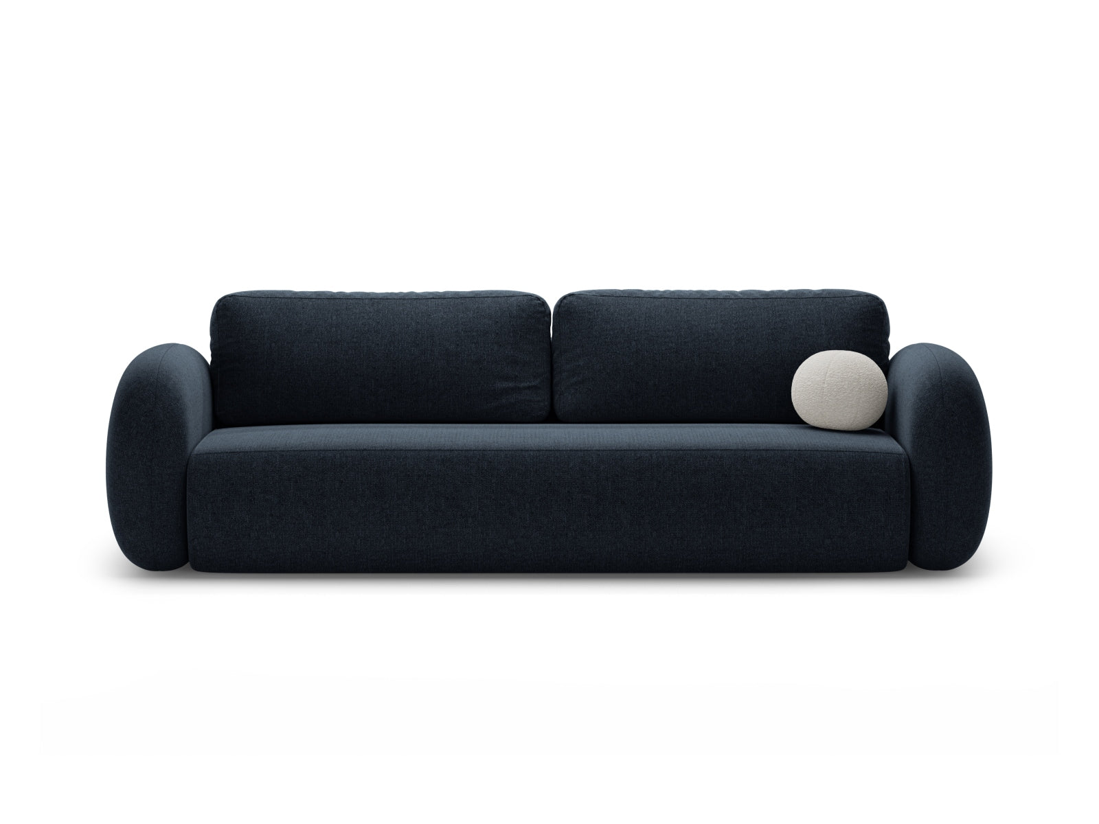 Tonale Sofa mit Schlaffunktion und Stauraum 3 Sitzer in Navy Blue-Eden präsentiert im Onlineshop von KAQTU Design AG. Bettsofa ist von Cosmopolitan Design
