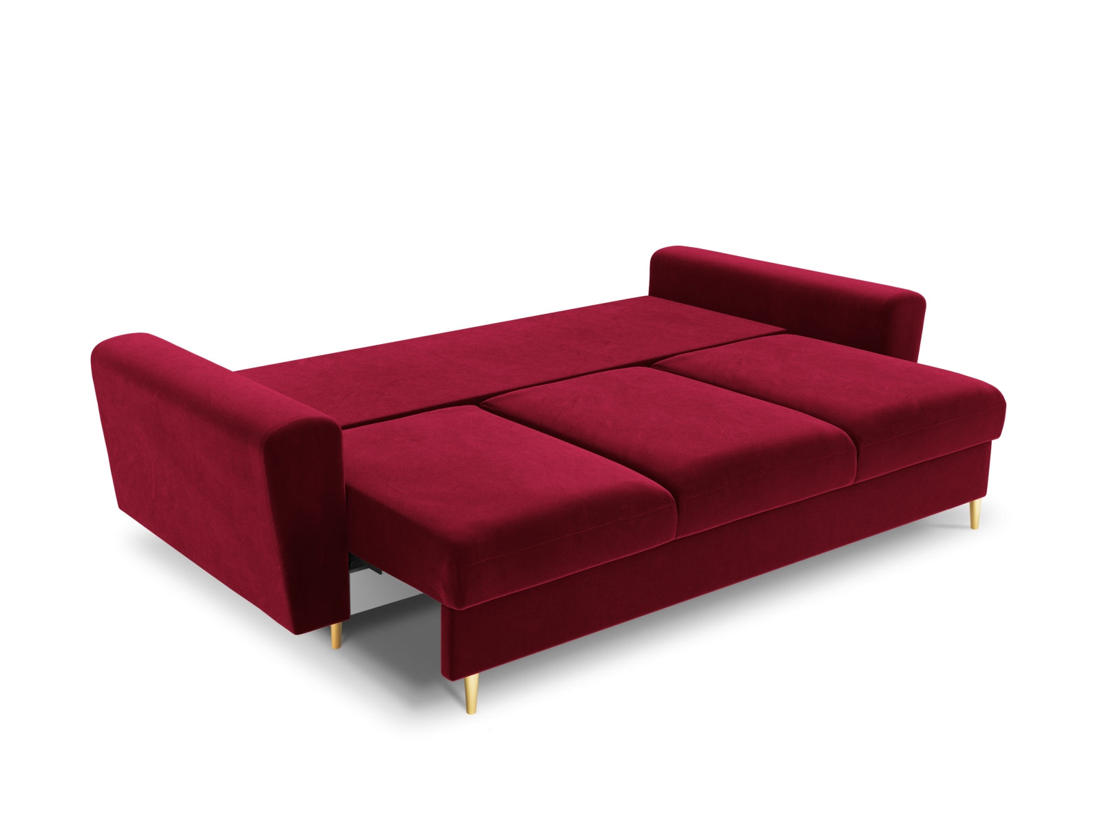 Elegantes Kyoto Sofa in stilvollem Design, 3-Sitzer mit komfortabler Schlaffunktion und integriertem Stauraum für optimale Raumnutzung.