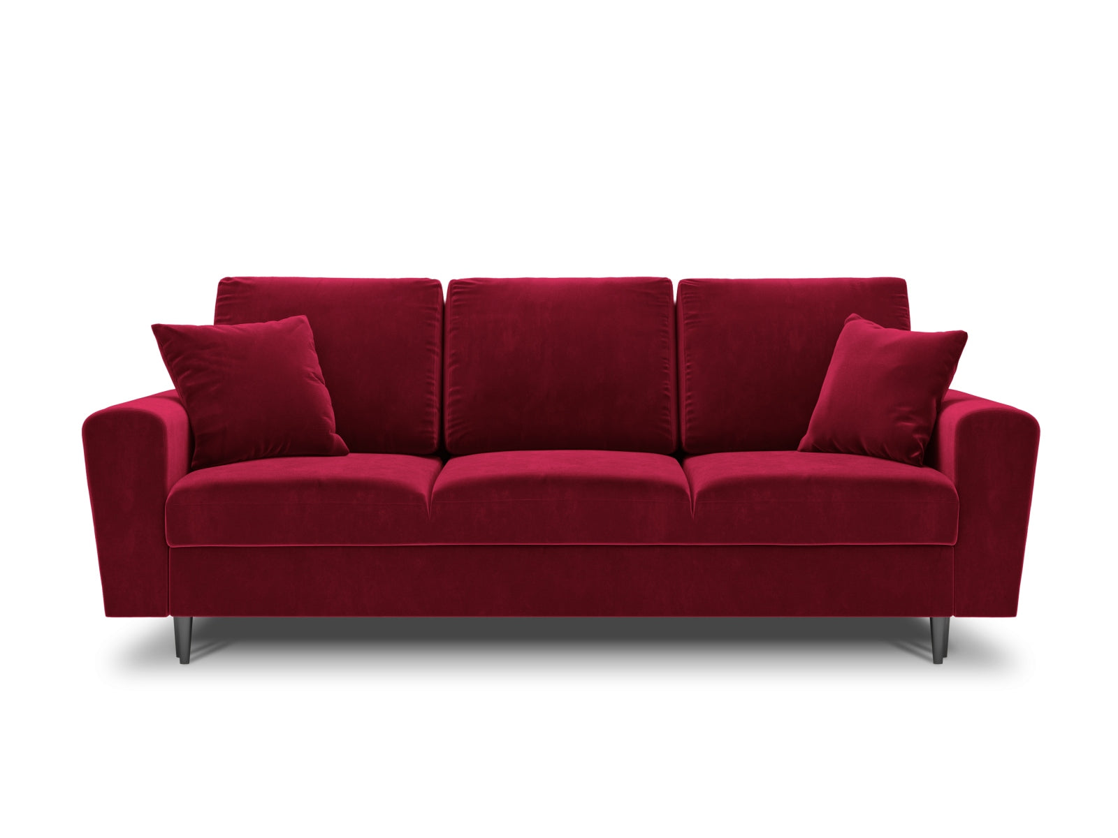Modernes Kyoto Sofa in Grau, 3-Sitzer mit praktischer Schlaffunktion und Stauraum, ideal für kleine Räume und vielseitige Nutzung.