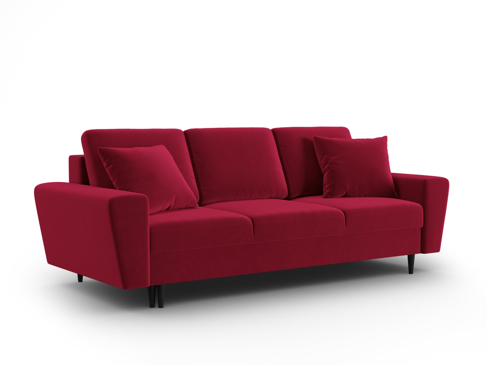Stylisches Kyoto Bettsofa in elegantem Grau, 3-Sitzer mit integrierter Schlaffunktion und Stauraum, perfekt für kleine Räume.