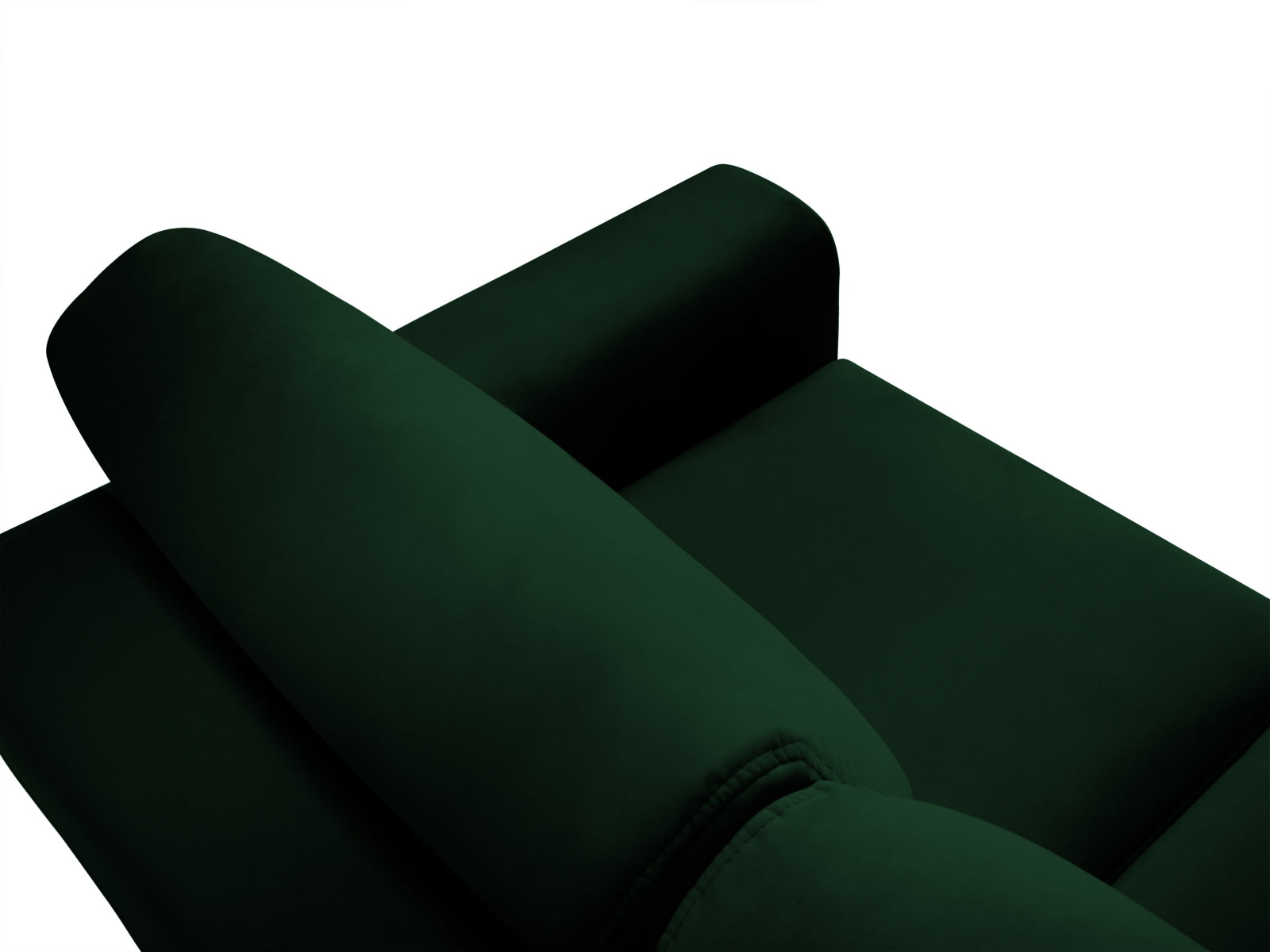 Stylisches Kyoto Bettsofa in tiefem Grün, 3-Sitzer mit integrierter Schlaffunktion und Stauraum, perfekt für vielseitige Wohnkonzepte.