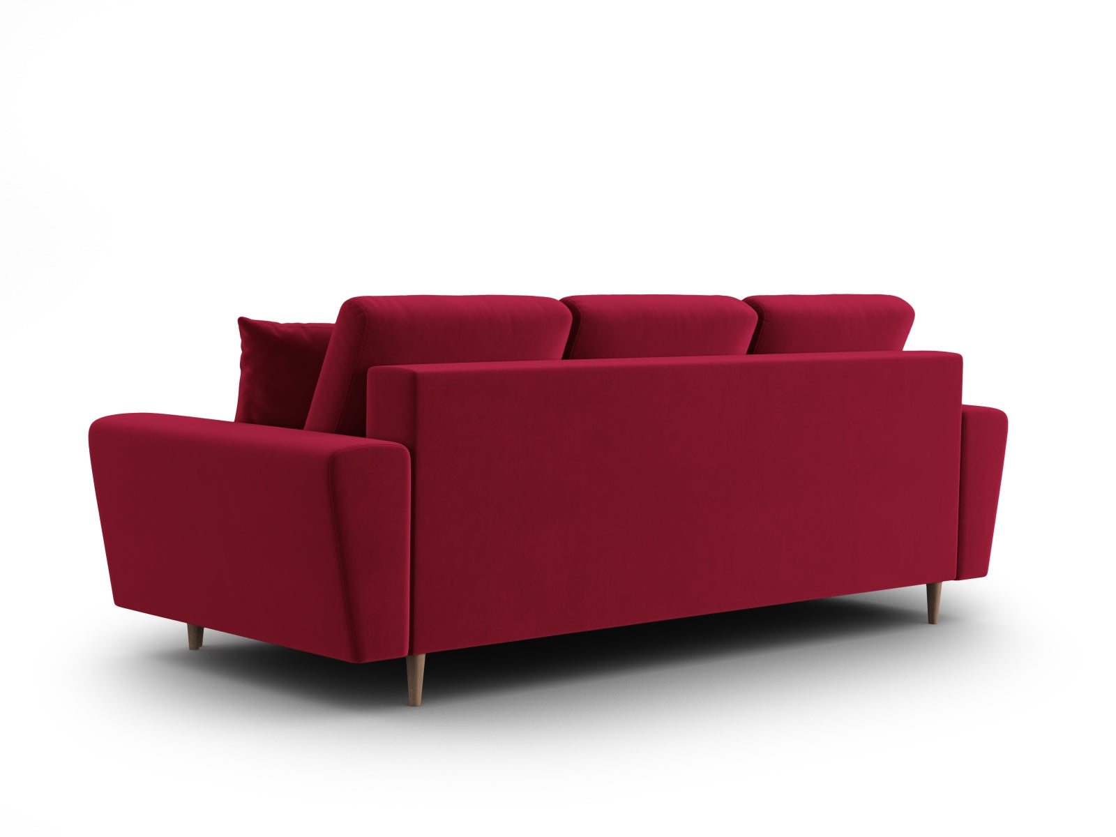 Modernes Kyoto Sofa in zeitlosem Grau, 3-Sitzer mit praktischer Schlaffunktion und Stauraum, ideal für kleine Wohnungen.