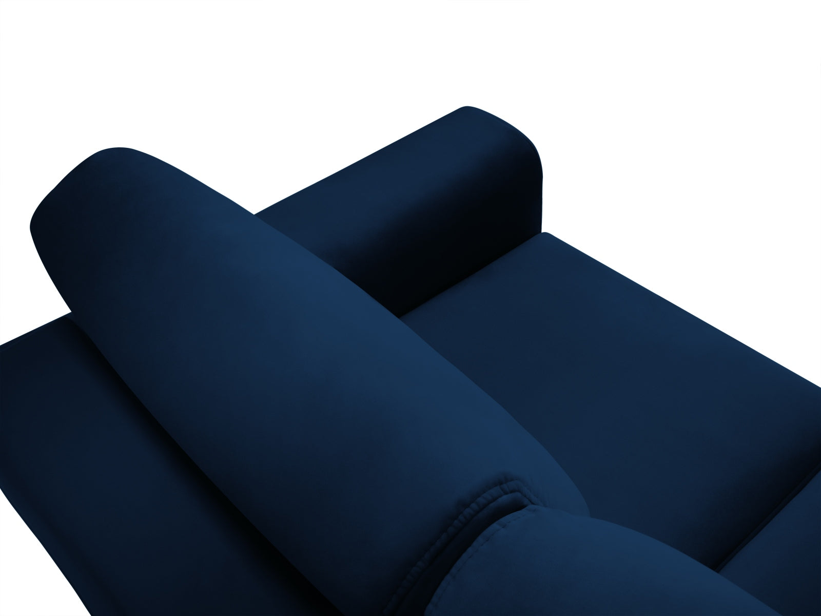 Stylisches Kyoto Sofa in elegantem Blau, 3-Sitzer mit praktischer Schlaffunktion und Stauraum, perfekt für vielseitige Wohnräume.