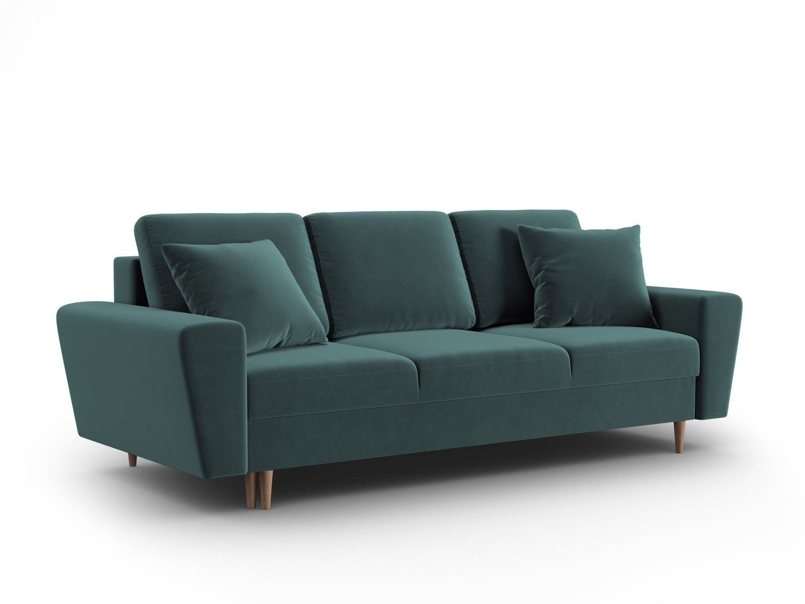 Entdecken Sie das Kyoto Velour Sofa – ein stilvolles 3-Sitzer Möbelstück mit Schlaffunktion und Stauraum, ideal für jedes moderne Zuhause.