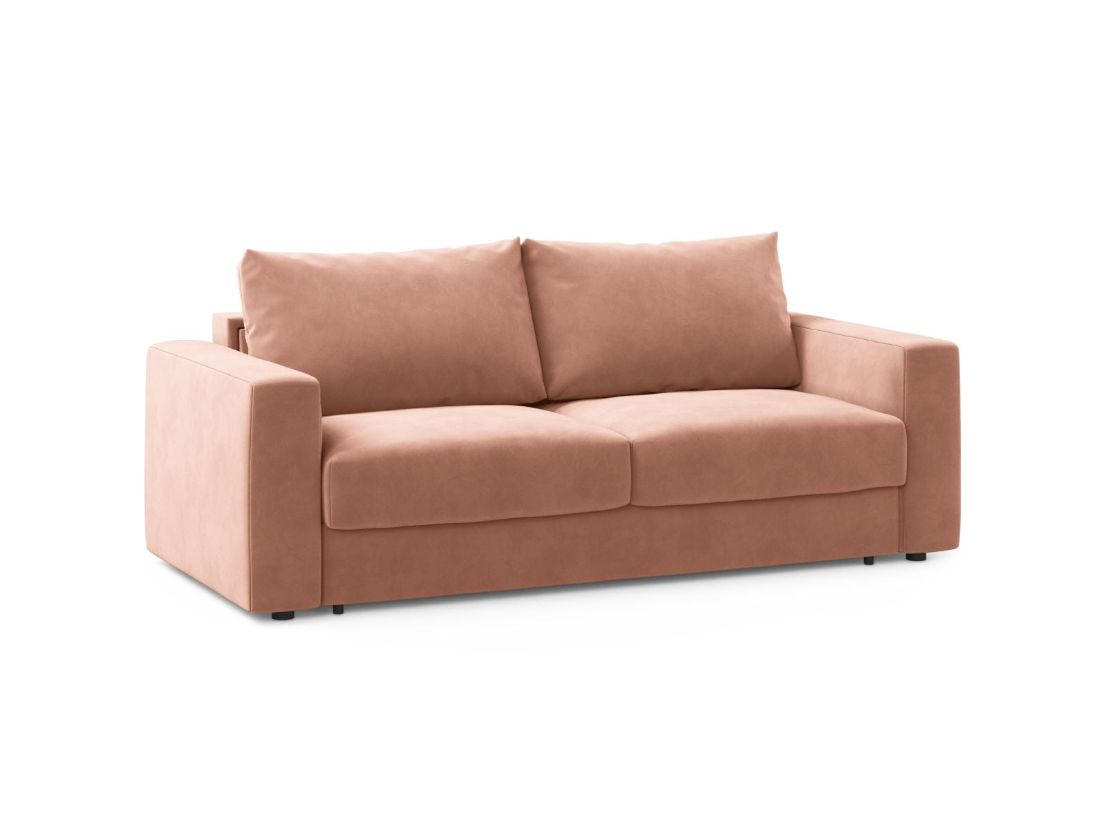 Stylisches 3-Sitzer Sofa Grena in Pink-Salvador, ideal als Bettsofa mit Schlaffunktion, perfekt für moderne Wohnräume.