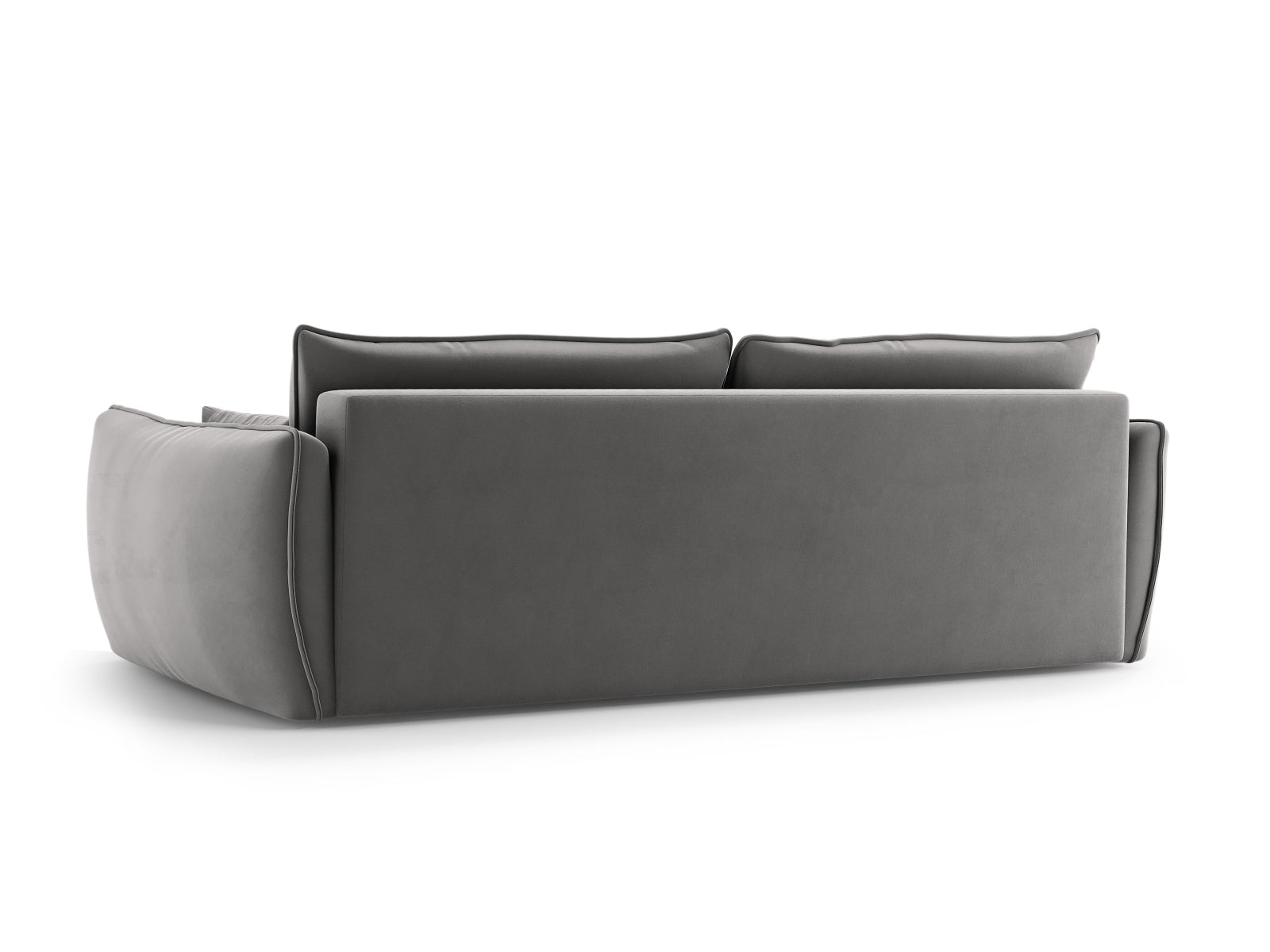 Elegantes 3-Sitzer Bettsofa Matera von Cosmopolitan Design, perfekt für kleine Räume, mit Schlaffunktion und integriertem Stauraum.