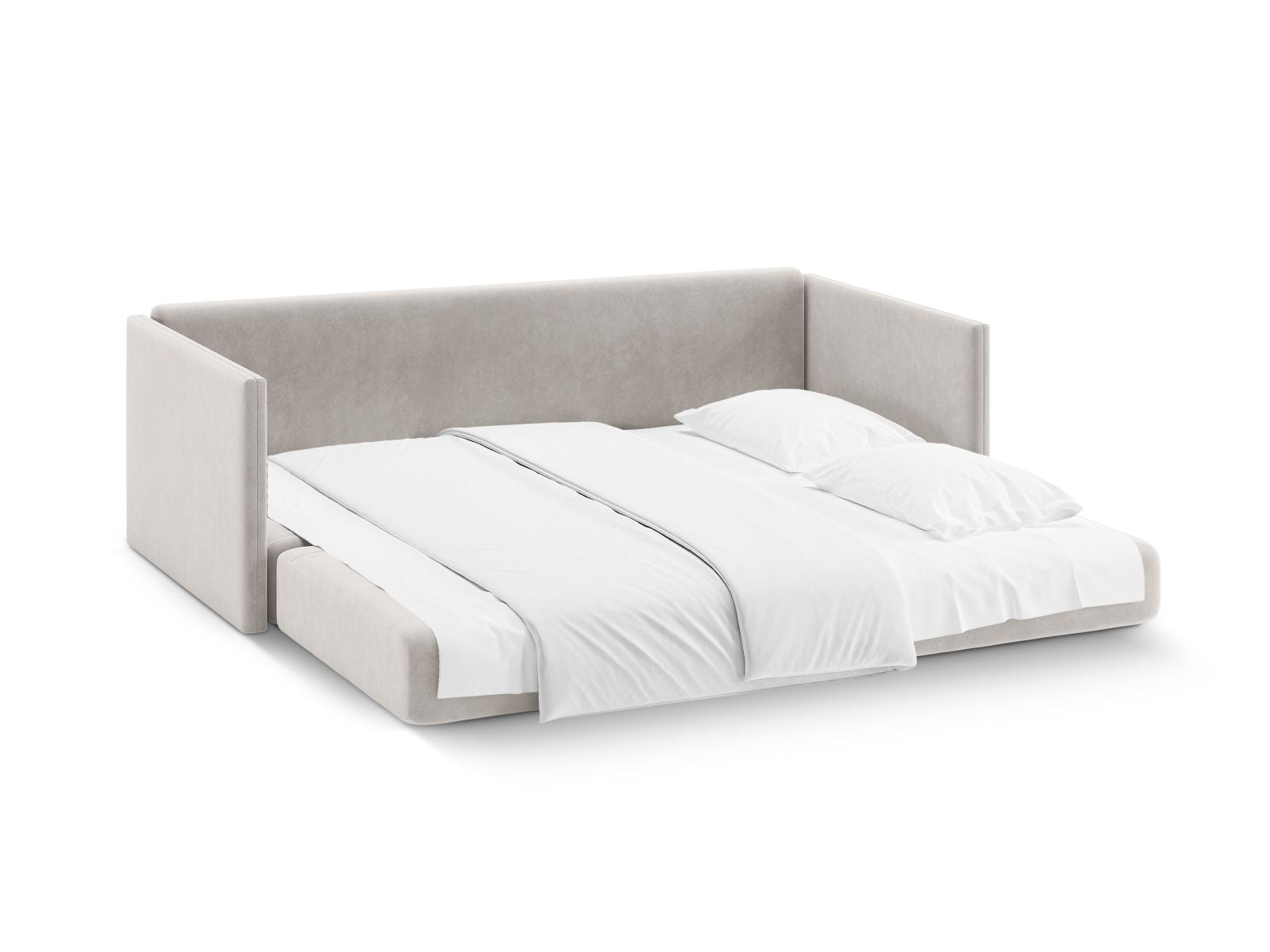 Elegantes 3-Sitzer Sofa Shannon von Cosmopolitan Design, vielseitig einsetzbar als Schlafsofa für entspannte Nächte und modernes Wohnen.