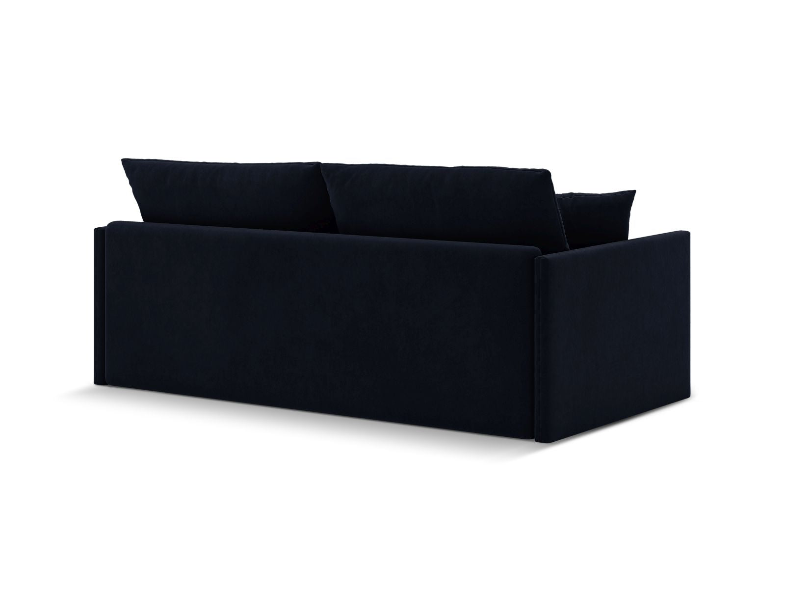 Elegantes 3-Sitzer Sofa Shannon in Royal Blue, ideal für stilvolle Wohnräume und als praktisches Schlafsofa für Übernachtungsgäste.
