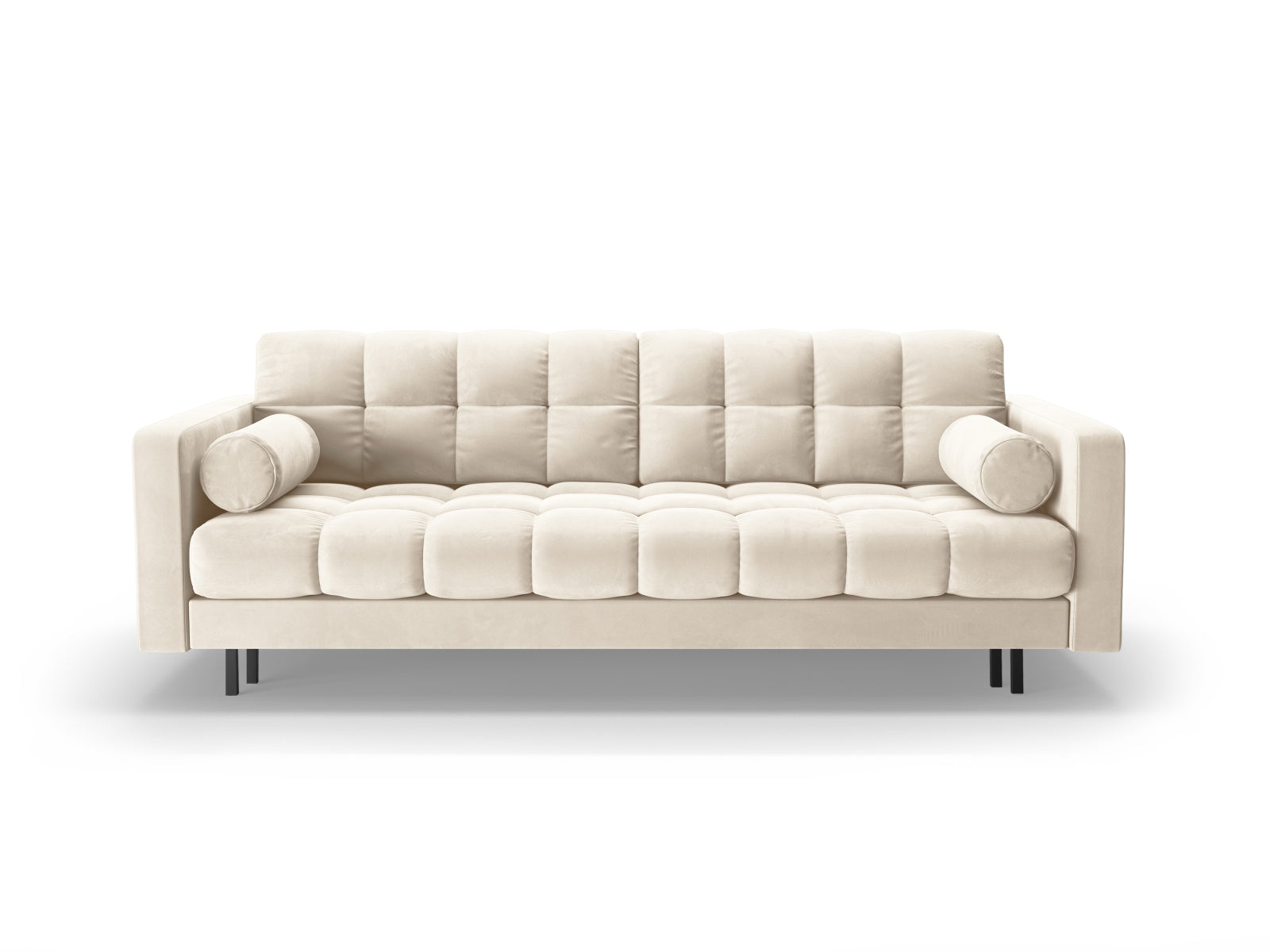 3-Sitzer Sofa Bali mit Schlaffunktion und Stauraum in Light Beige-Bluvel präsentiert im Onlineshop von KAQTU Design AG. Bettsofa ist von Cosmopolitan Design