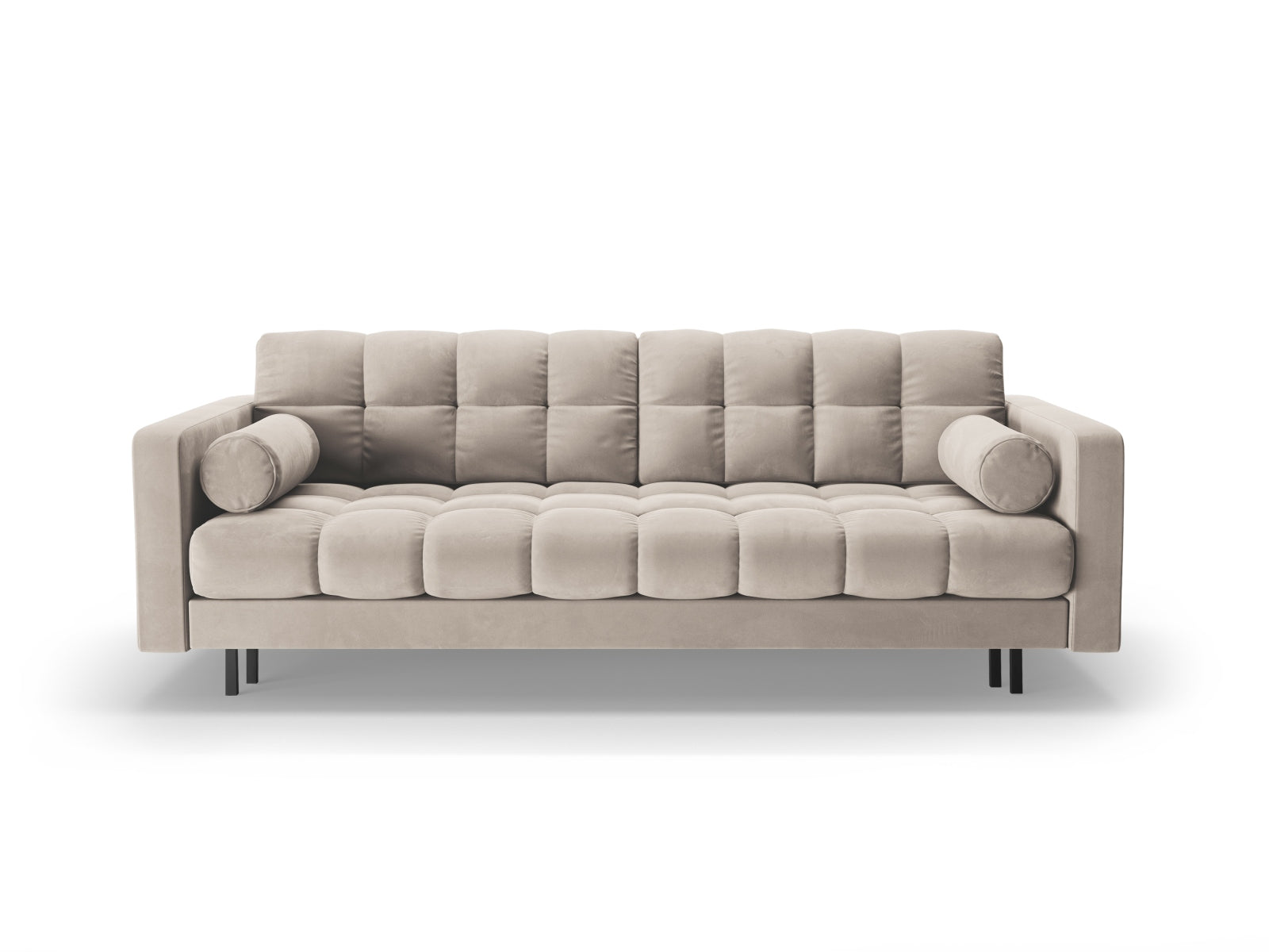 3-Sitzer Sofa Bali mit Schlaffunktion und Stauraum in Dark Beige-Bluvel präsentiert im Onlineshop von KAQTU Design AG. Bettsofa ist von Cosmopolitan Design