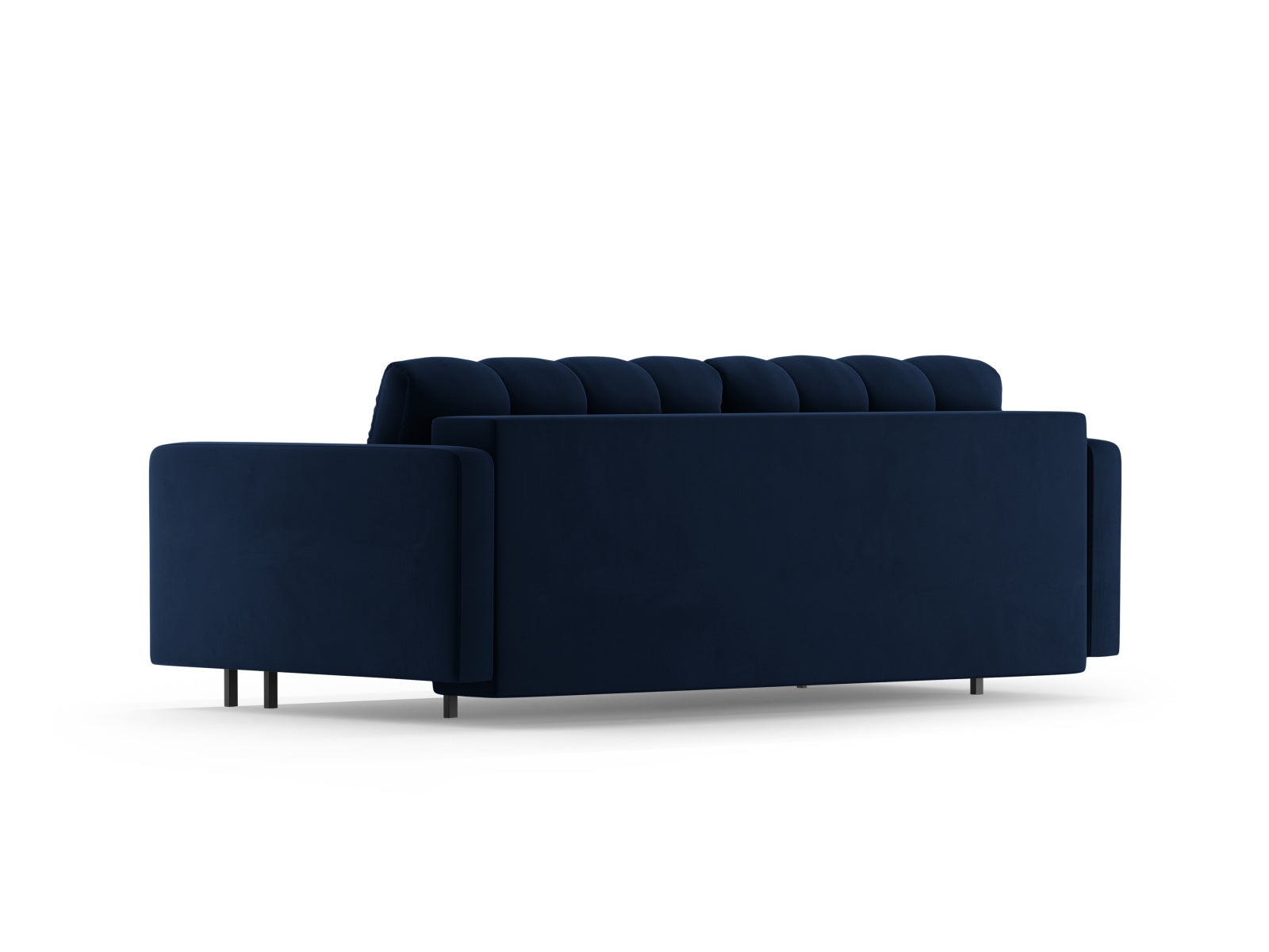 3-Sitzer Sofa Bali mit Schlaffunktion und Stauraum in Royal Blue-Bluvel präsentiert im Onlineshop von KAQTU Design AG. Bettsofa ist von Cosmopolitan Design