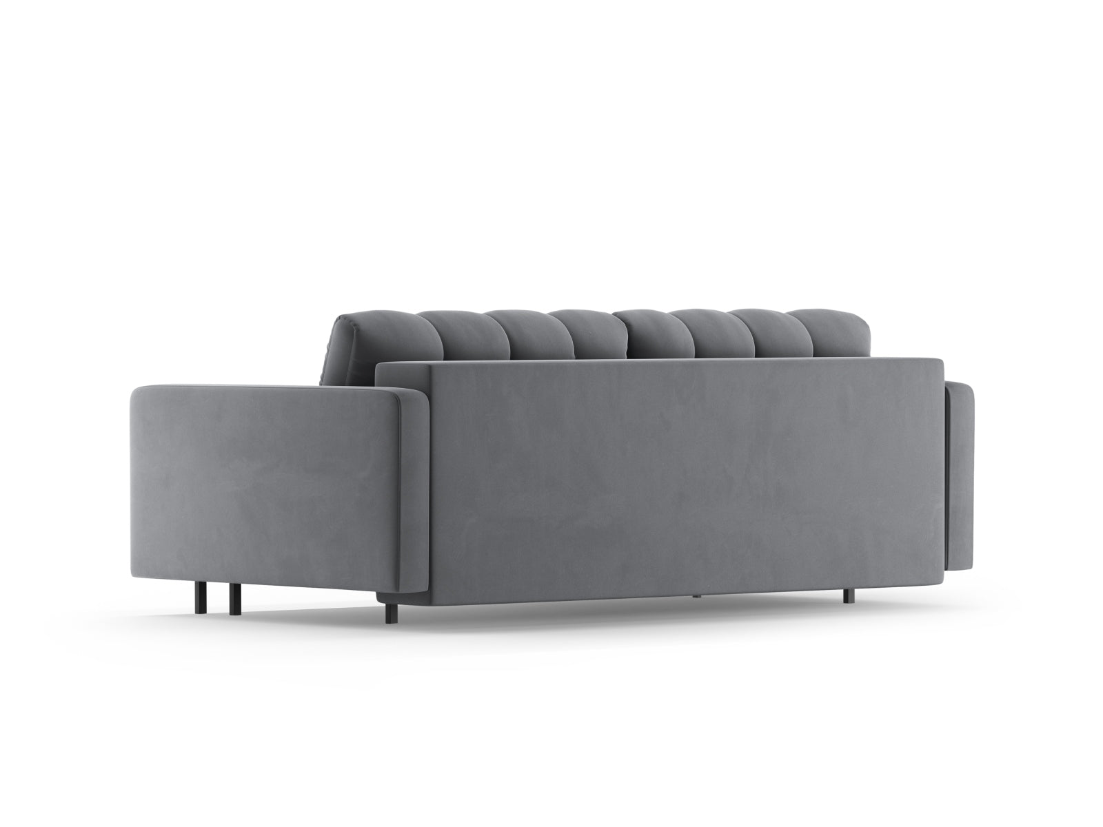3-Sitzer Sofa Bali mit Schlaffunktion und Stauraum in Grey-Bluvel präsentiert im Onlineshop von KAQTU Design AG. Bettsofa ist von Cosmopolitan Design