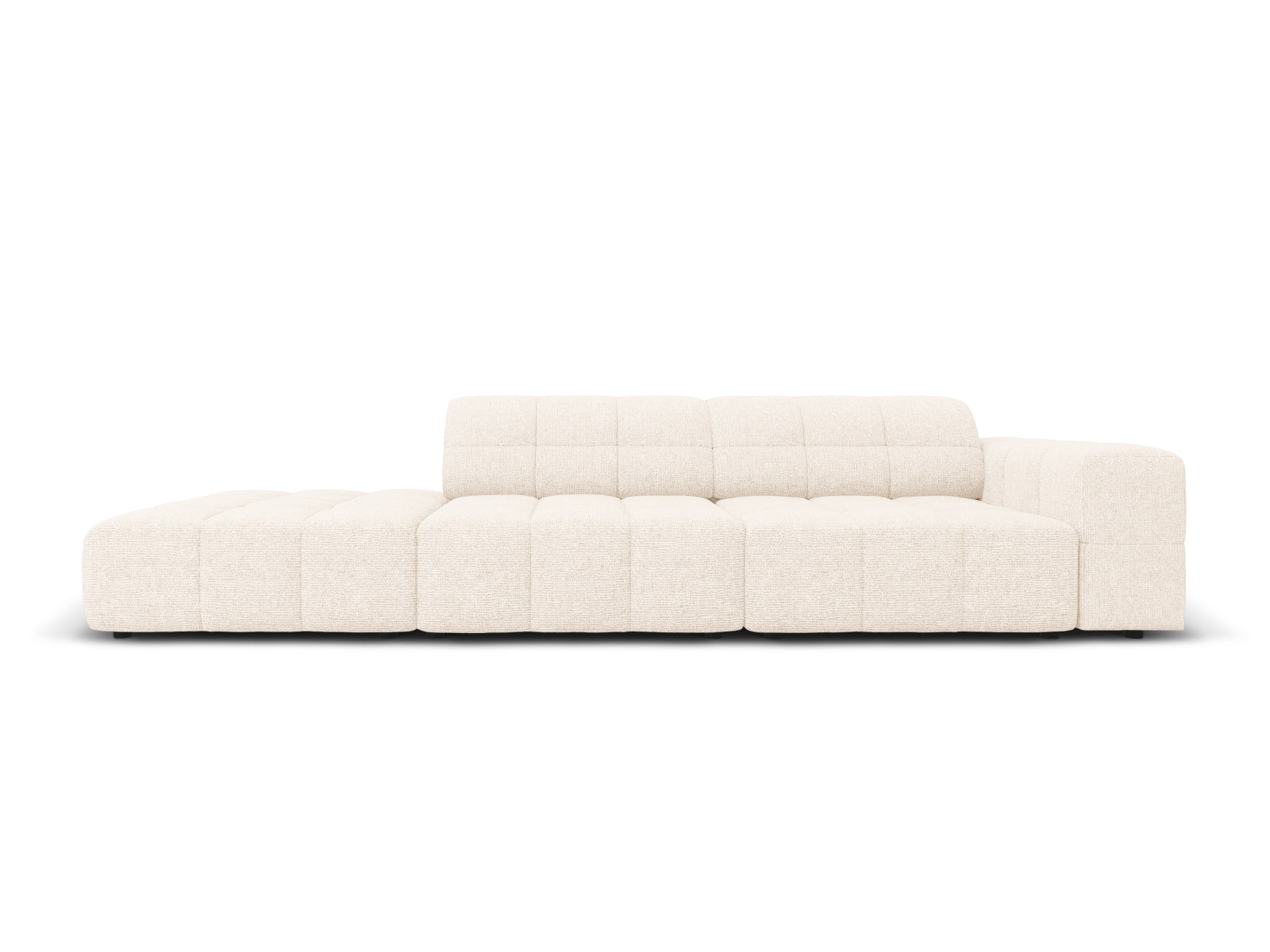 Chicago Sofa links 3 Sitzer 102cm in Light Beige präsentiert im Onlineshop von KAQTU Design AG. L-Sofa links ist von Cosmopolitan Design