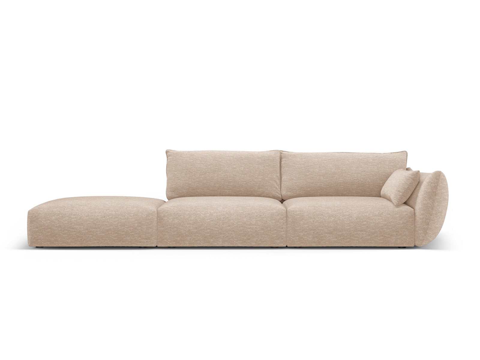 4-Sitzer Sofa links Matera in Beige-Haga präsentiert im Onlineshop von KAQTU Design AG. 4er Sofa ist von Cosmopolitan Design