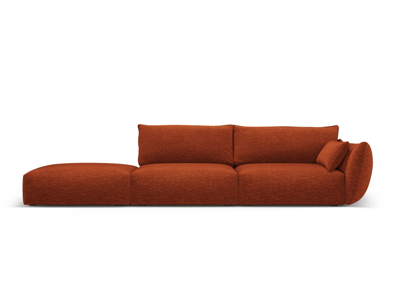 4-Sitzer Sofa links Matera in Terracotta-Haga präsentiert im Onlineshop von KAQTU Design AG. 4er Sofa ist von Cosmopolitan Design