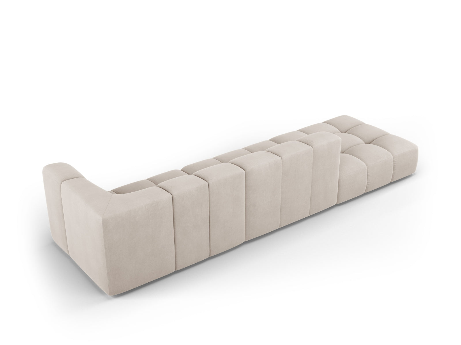 Elegantes 4-Sitzer Sofa Moritz in Beige, modulares Design von Cosmopolitan, perfekt für stilvolle und gemütliche Wohnbereiche.