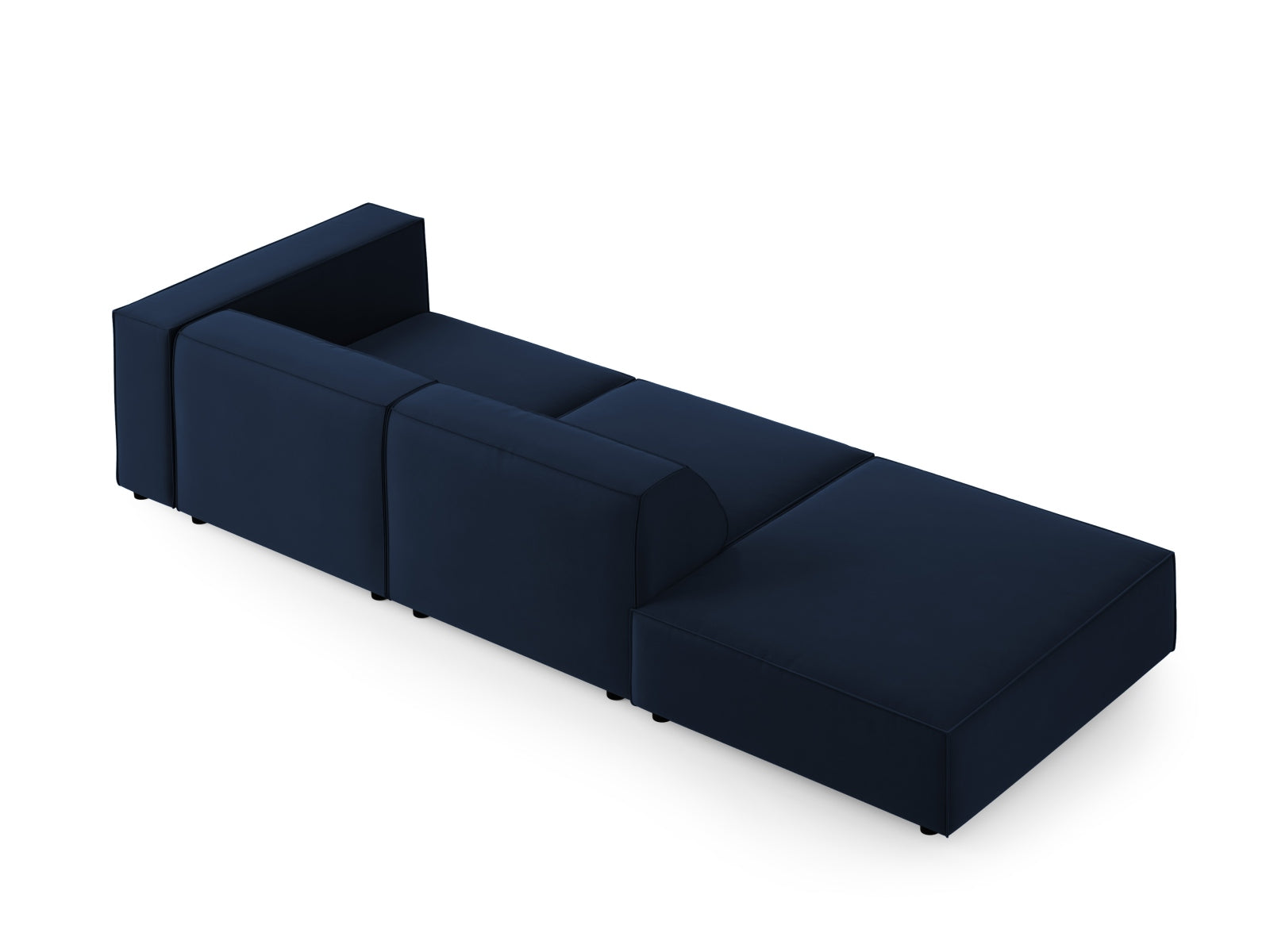 Entdecken Sie das stilvolle Arendal Velour Sofa links von Cosmopolitan Design. Dieses 4-Sitzer Sofa bietet modernen Komfort und zeitlose Eleganz für Ihr Wohnzimmer.