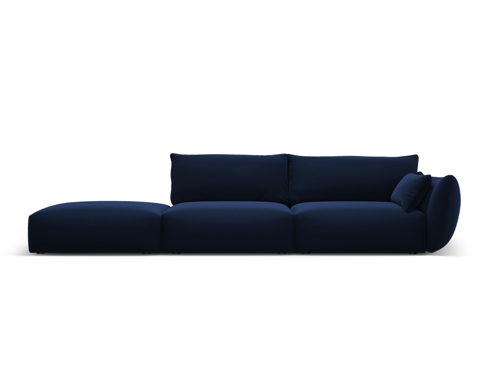 4-Sitzer Sofa links Matera in Royal Blue-Salvador präsentiert im Onlineshop von KAQTU Design AG. 4er Sofa ist von Cosmopolitan Design