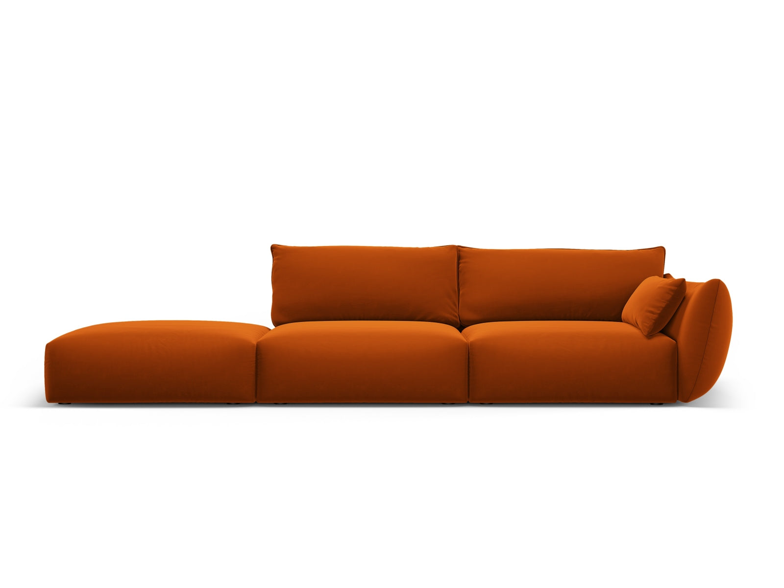4-Sitzer Sofa links Matera in Terracotta-Salvador präsentiert im Onlineshop von KAQTU Design AG. 4er Sofa ist von Cosmopolitan Design