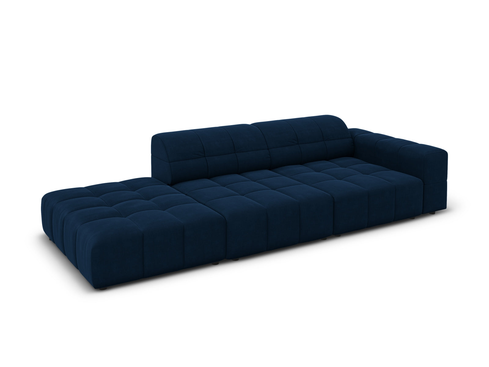 Erleben Sie das stilvolle Chicago Velour Sofa links 3 Sitzer von Cosmopolitan Design – ideal für Ihr modernes Wohnzimmer und höchsten Sitzkomfort!