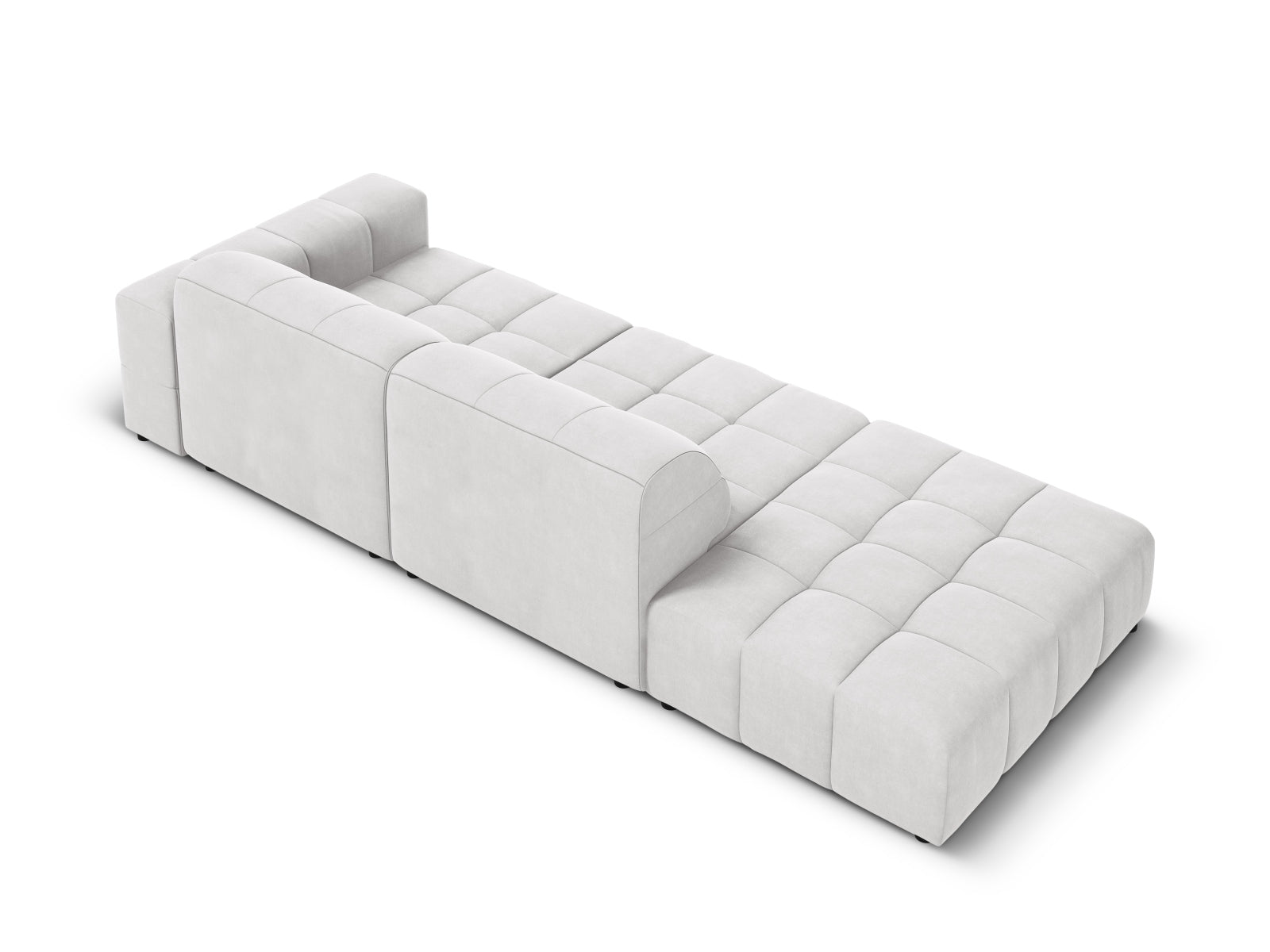Entdecken Sie das elegante Chicago Velour Sofa links 3 Sitzer von Cosmopolitan Design – perfekt für Ihr modernes Zuhause und für ultimativen Komfort!
