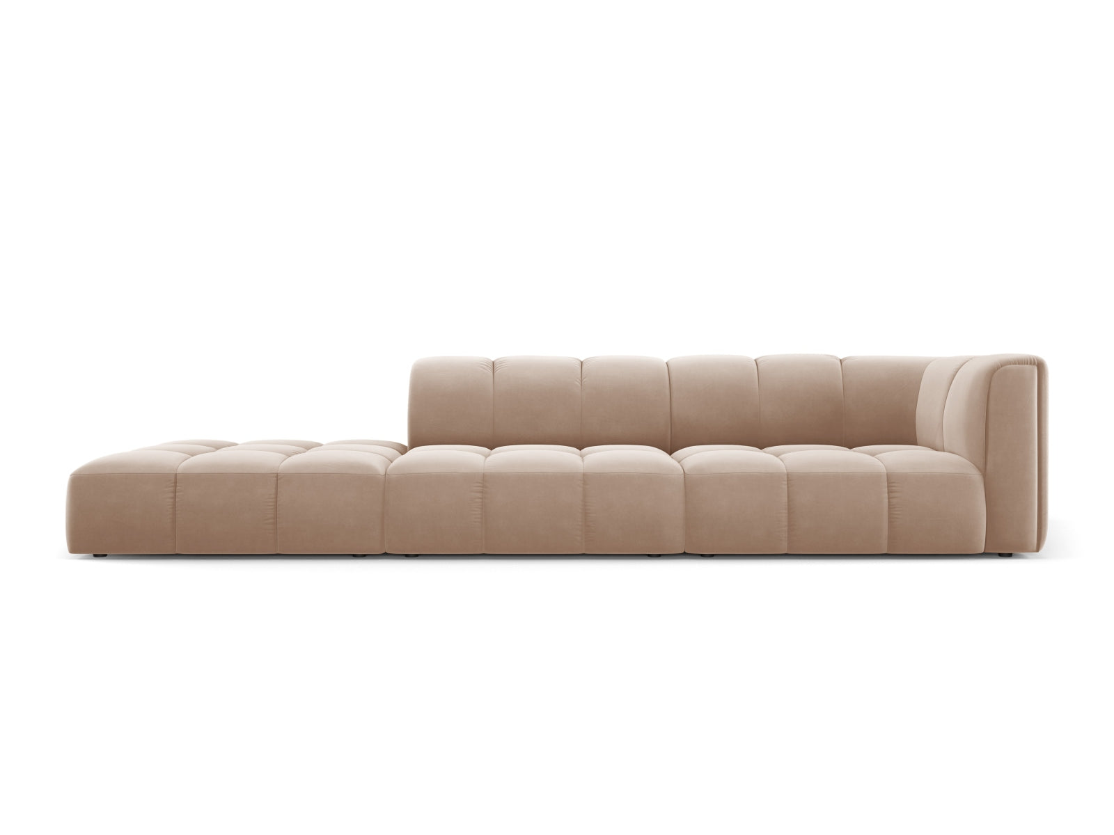 4-Sitzer Modular Sofa links Moritz in Beige-Bluvel präsentiert im Onlineshop von KAQTU Design AG. 4er Sofa ist von Cosmopolitan Design