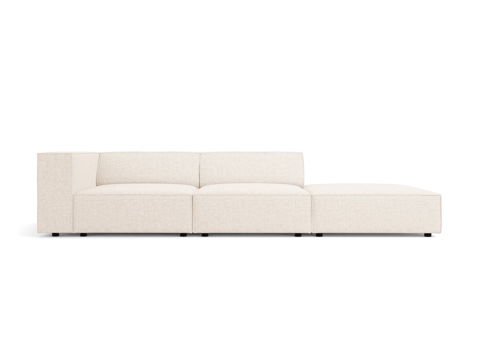 Arendal Sofa rechts 4 Sitzer in Light Beige-Haga präsentiert im Onlineshop von KAQTU Design AG. L-Sofa rechts ist von Cosmopolitan Design