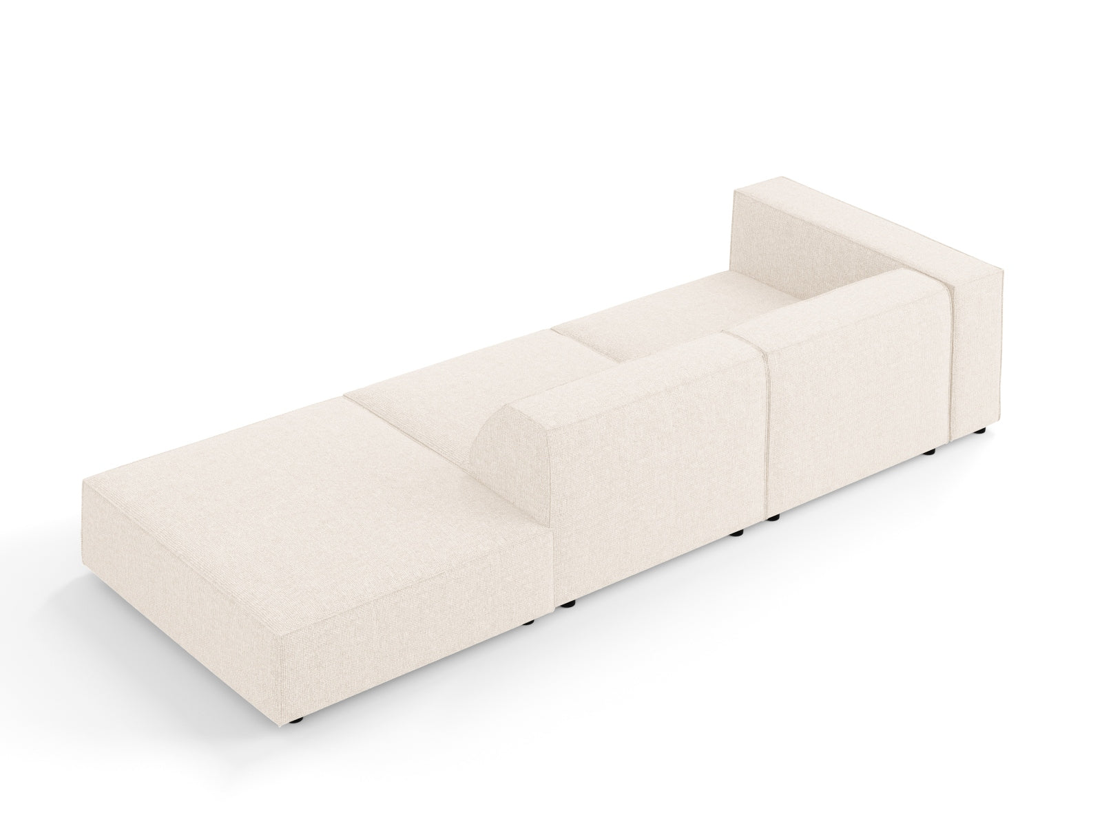 Elegantes 4-Sitzer Sofa Arendal in Beige, ideal für stilvolle Wohnräume, bietet Komfort und modernes Design.