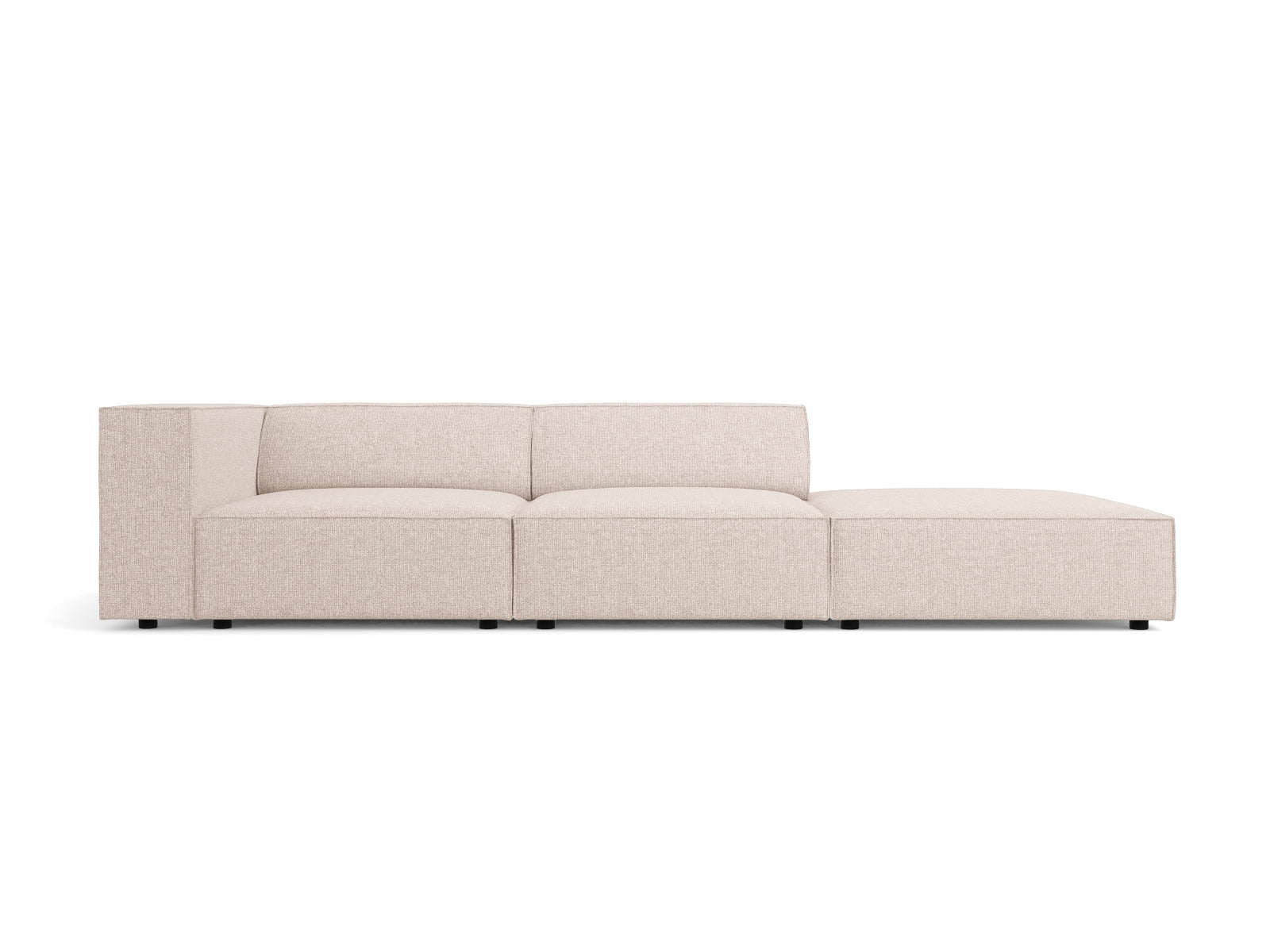 Arendal Sofa rechts 4 Sitzer in Beige-Haga präsentiert im Onlineshop von KAQTU Design AG. L-Sofa rechts ist von Cosmopolitan Design