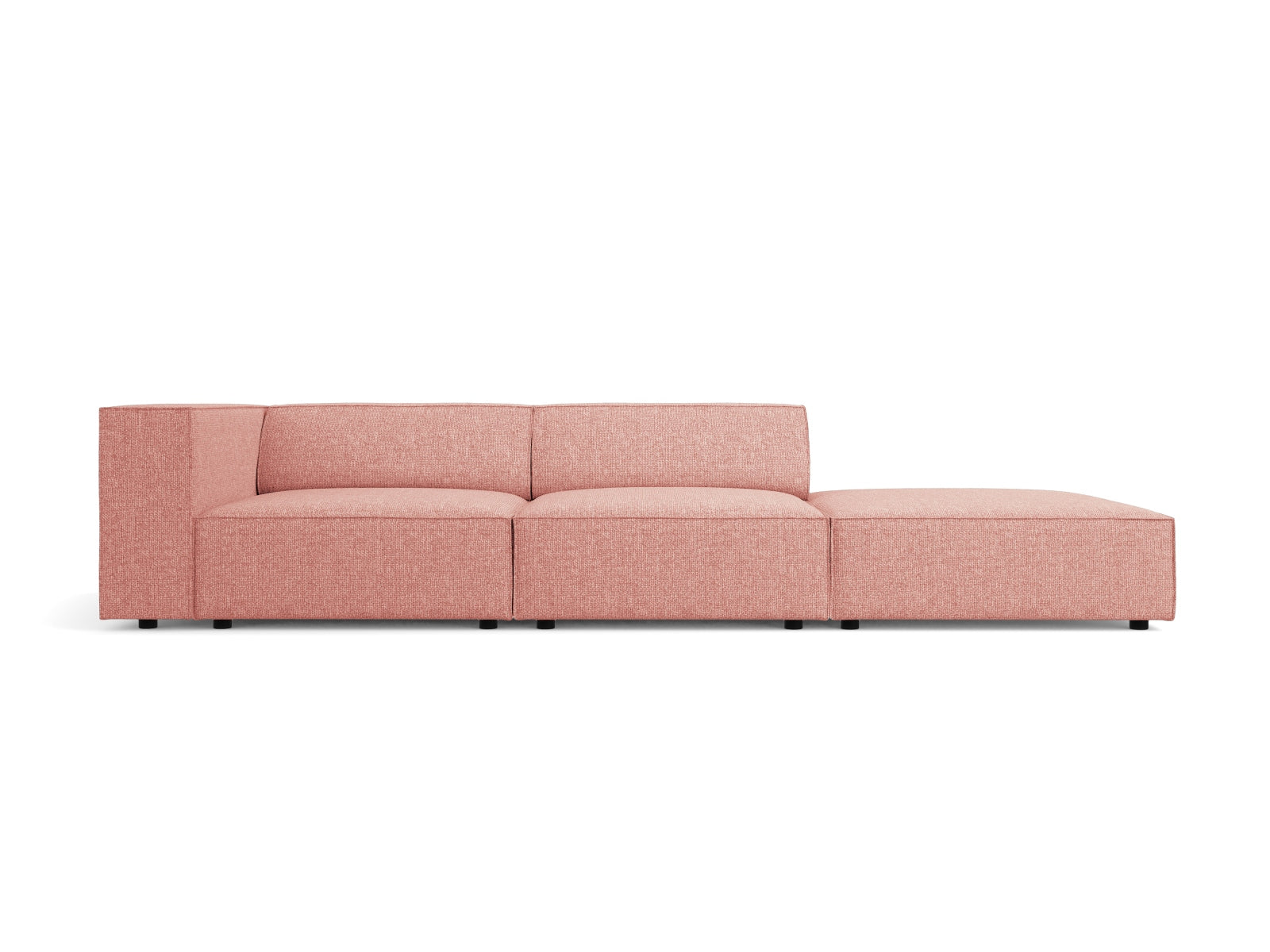 Arendal Sofa rechts 4 Sitzer in Pink-Haga präsentiert im Onlineshop von KAQTU Design AG. L-Sofa rechts ist von Cosmopolitan Design