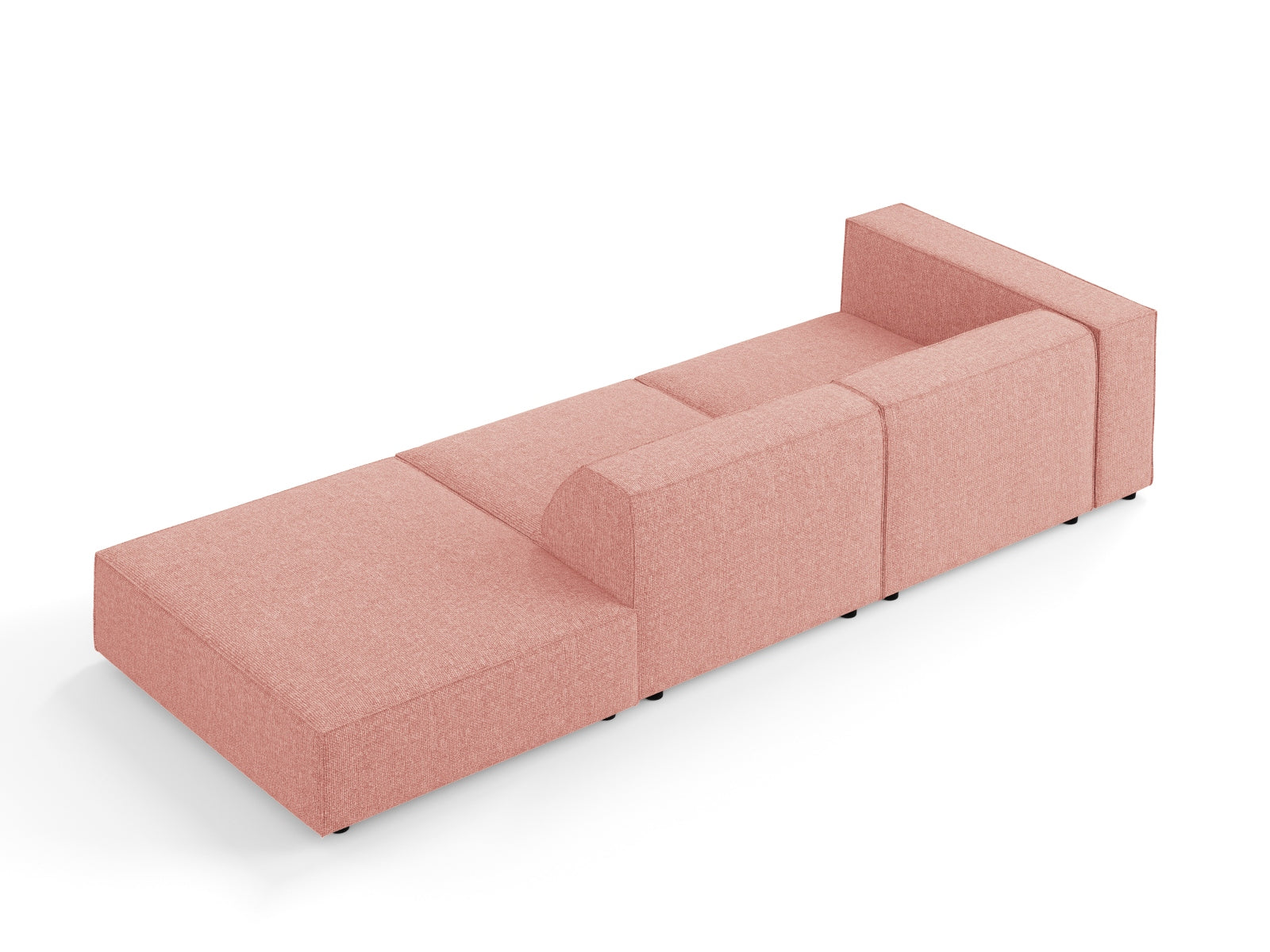 Elegantes 4-Sitzer Sofa Arendal in sanftem Rosa, ideal für stilvolle Wohnräume und entspannte Stunden von Cosmopolitan Design.