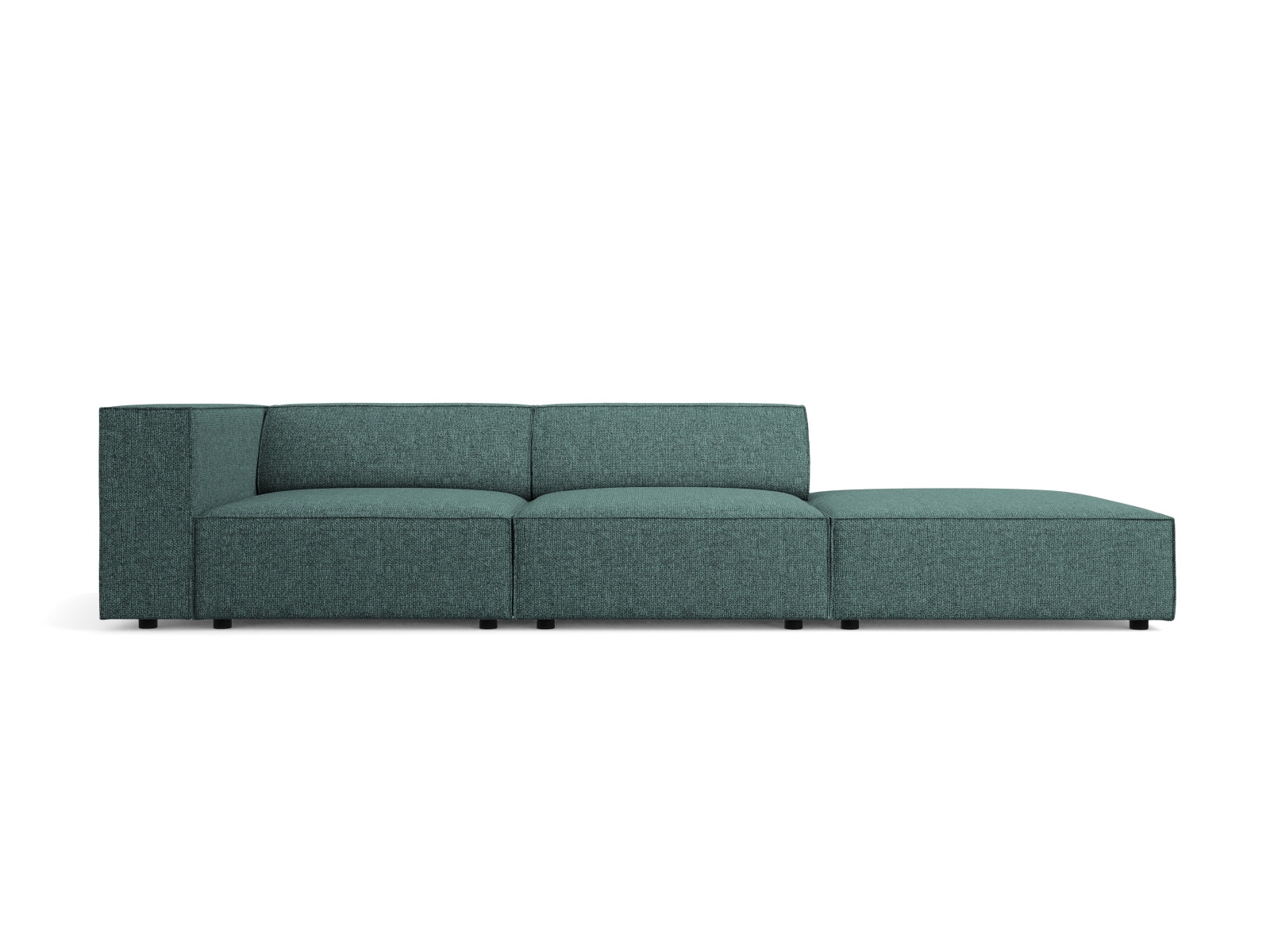Arendal Sofa rechts 4 Sitzer in Petrol-Haga präsentiert im Onlineshop von KAQTU Design AG. L-Sofa rechts ist von Cosmopolitan Design