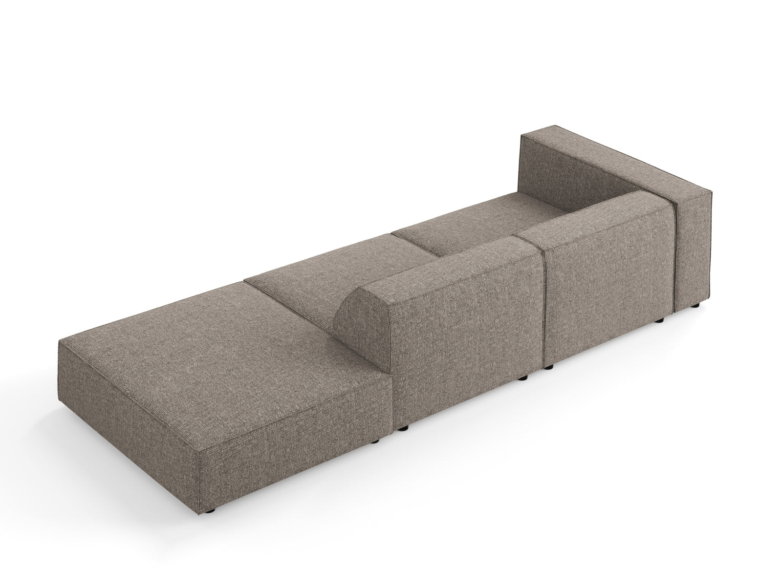 Elegantes Arendal Sofa in Grau, 4-Sitzer, rechtsseitig, ideal für stilvolle Wohnräume, entworfen von Cosmopolitan Design.